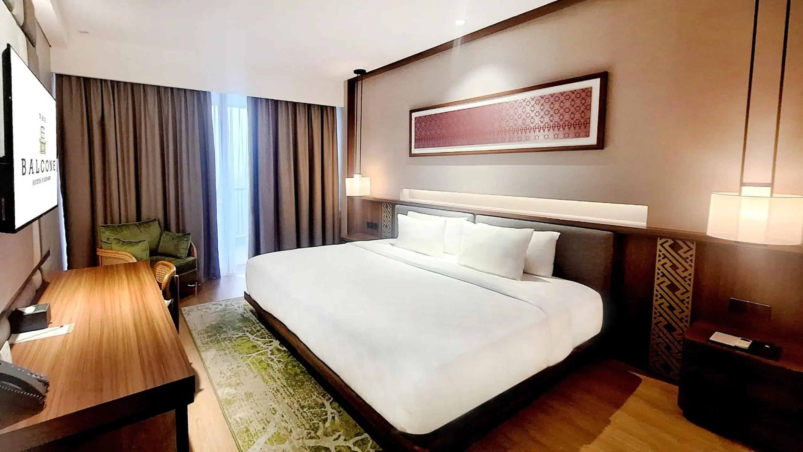 Bed in The Balcone Suites & Resort Bed in The Balcone Suites & Resort