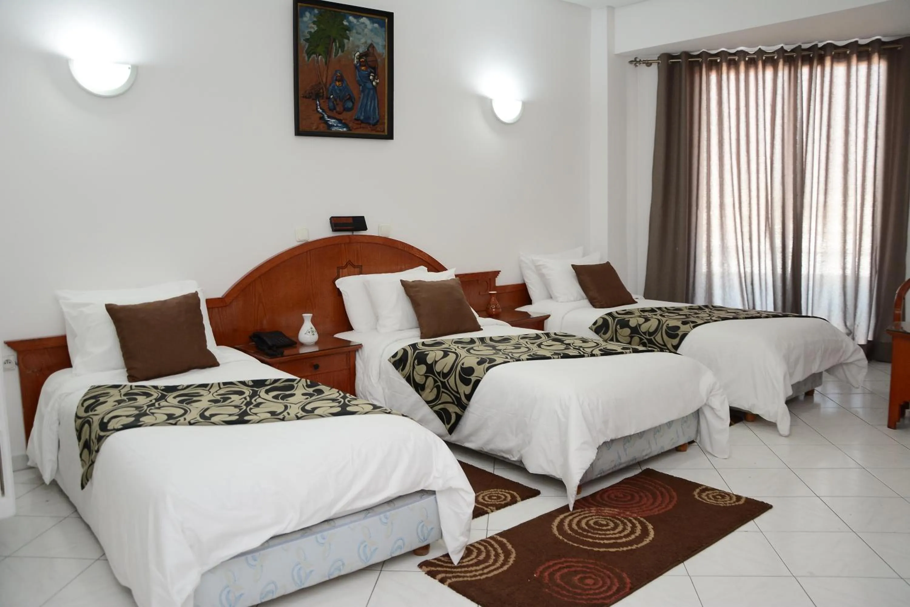 Bed in Hotel Bouregreg