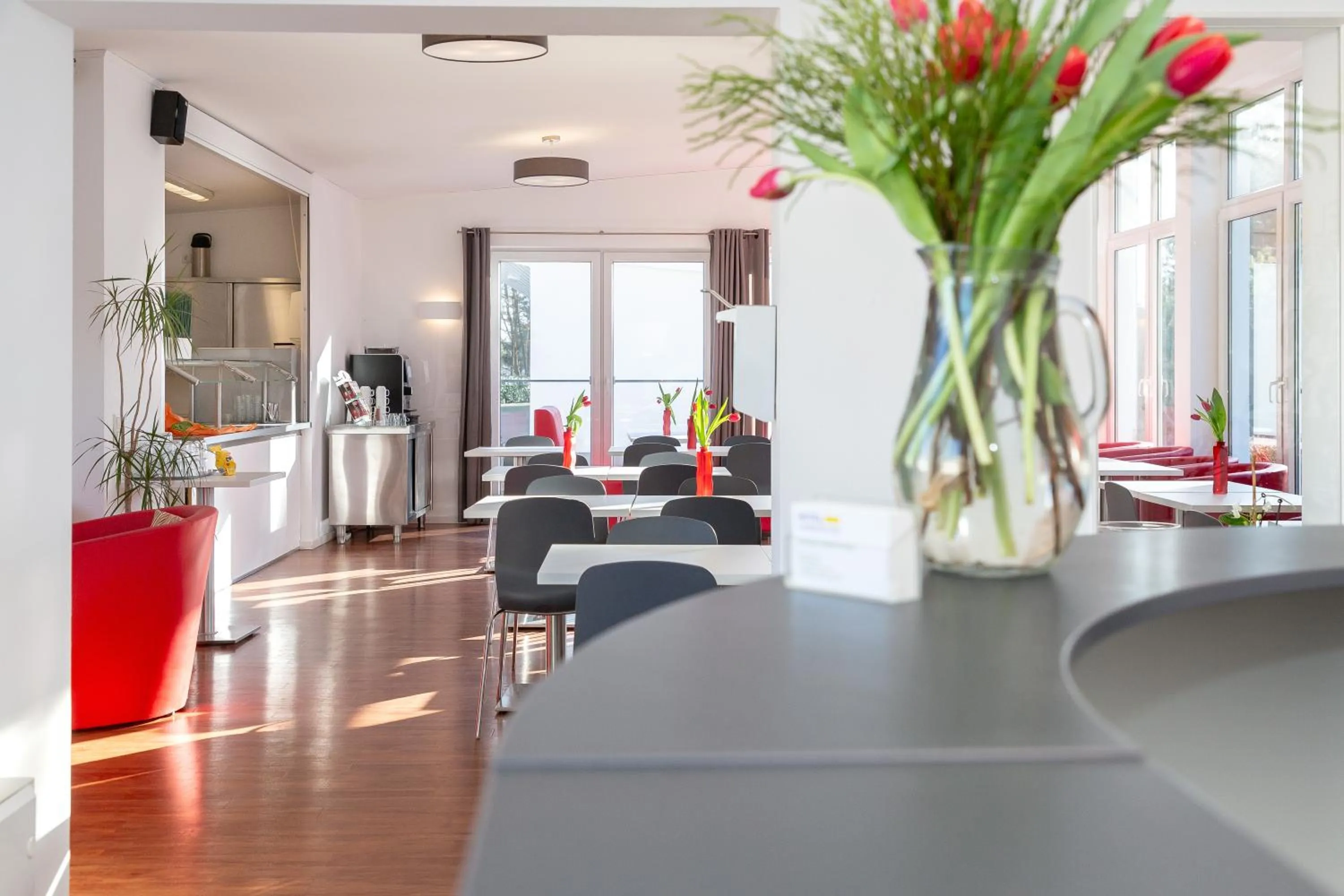 Lobby or reception in Hotel Lüneburg Süd