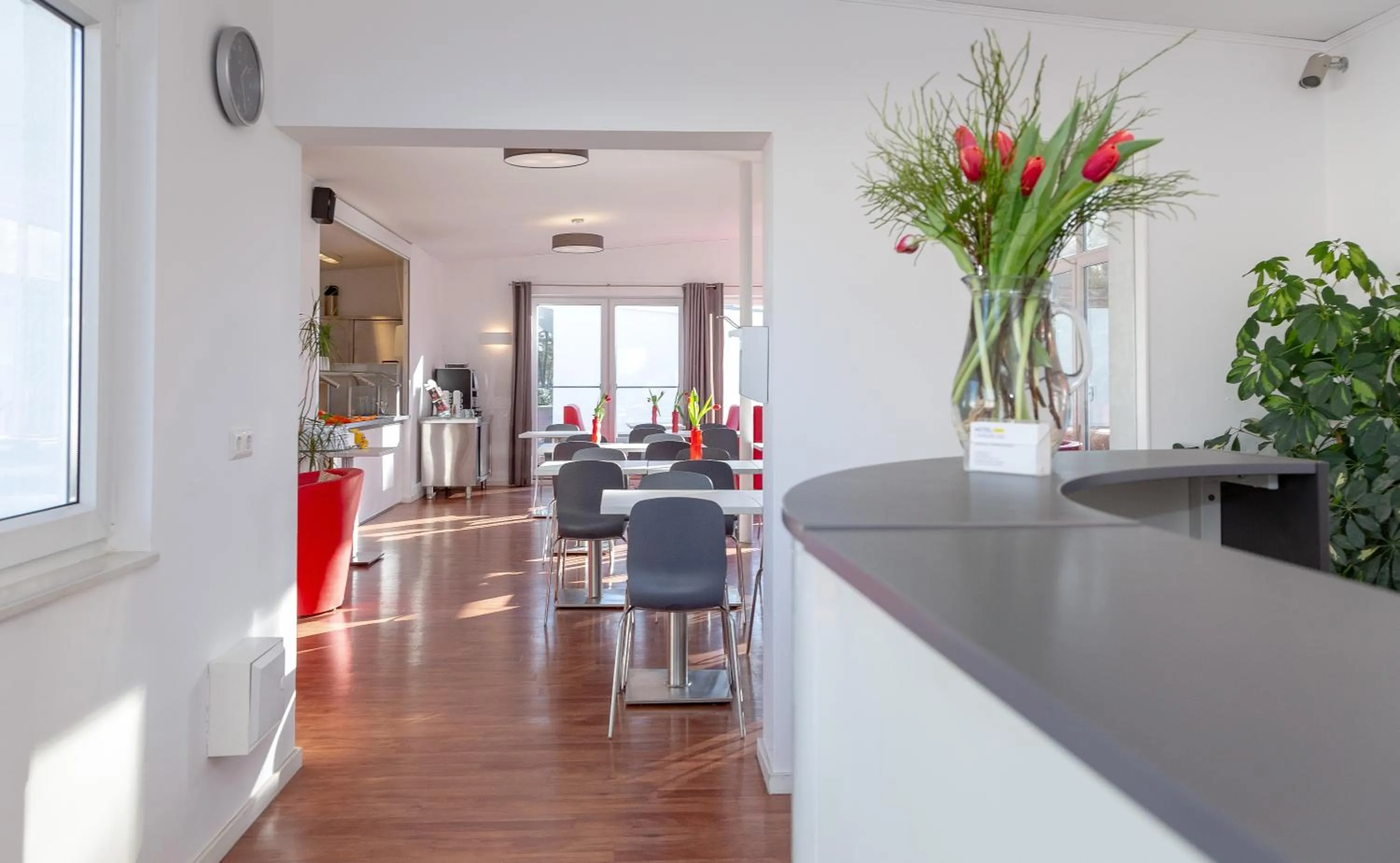 Lobby or reception in Hotel Lüneburg Süd