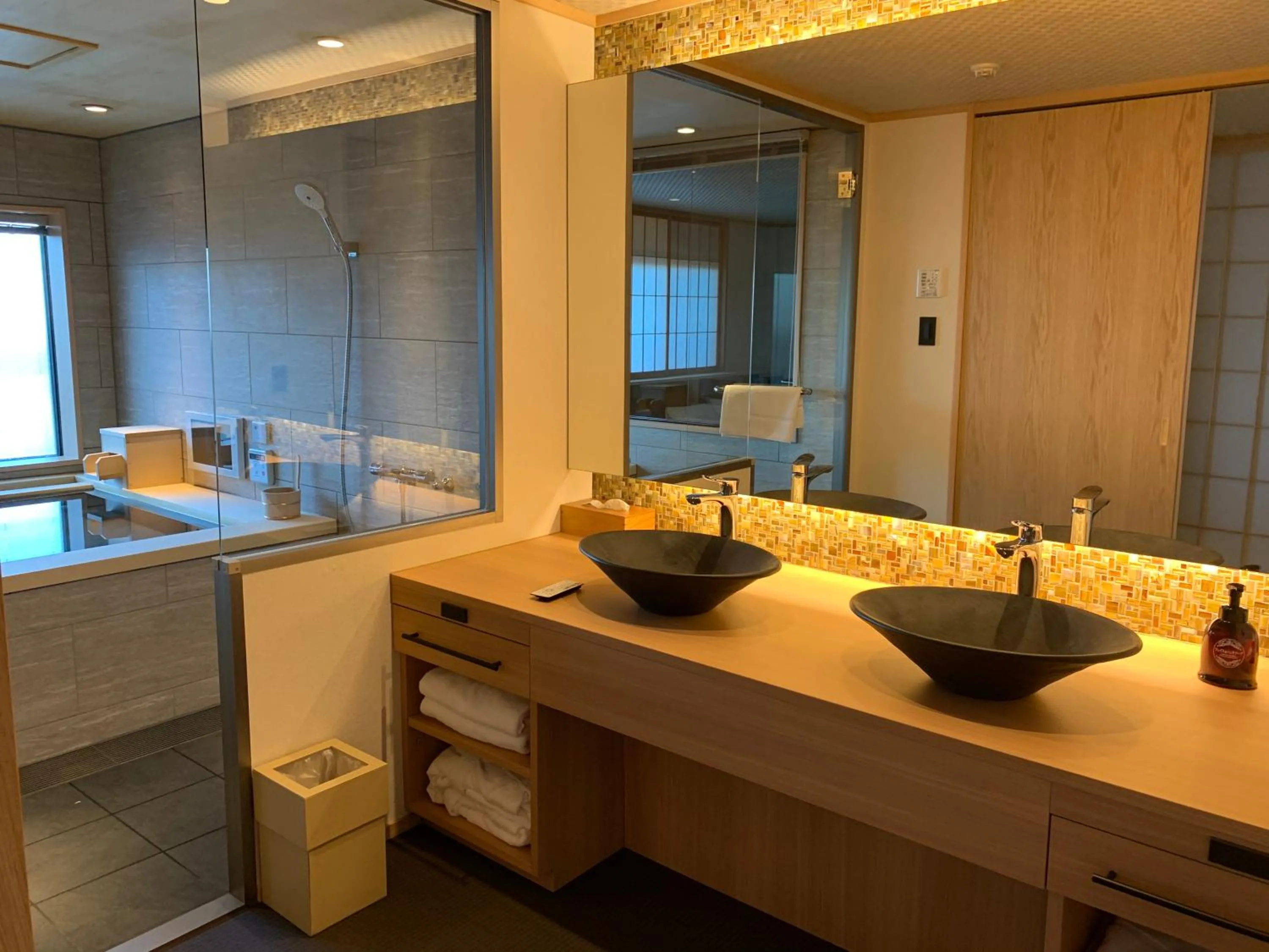 Bathroom in Ikeda Onsen Ryokan Tachikawa