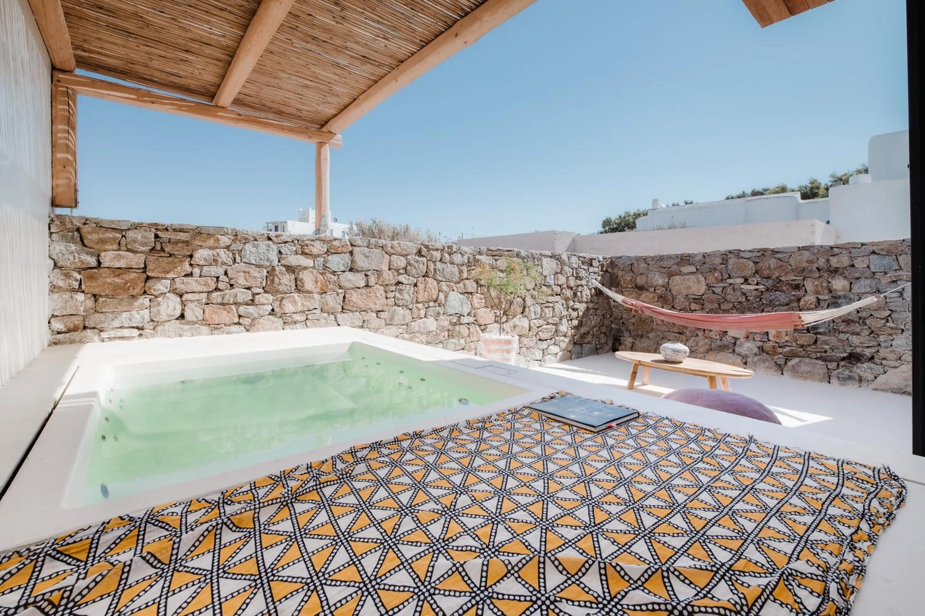 Hot Tub in Koukoumi Vegan Boutique Hotel