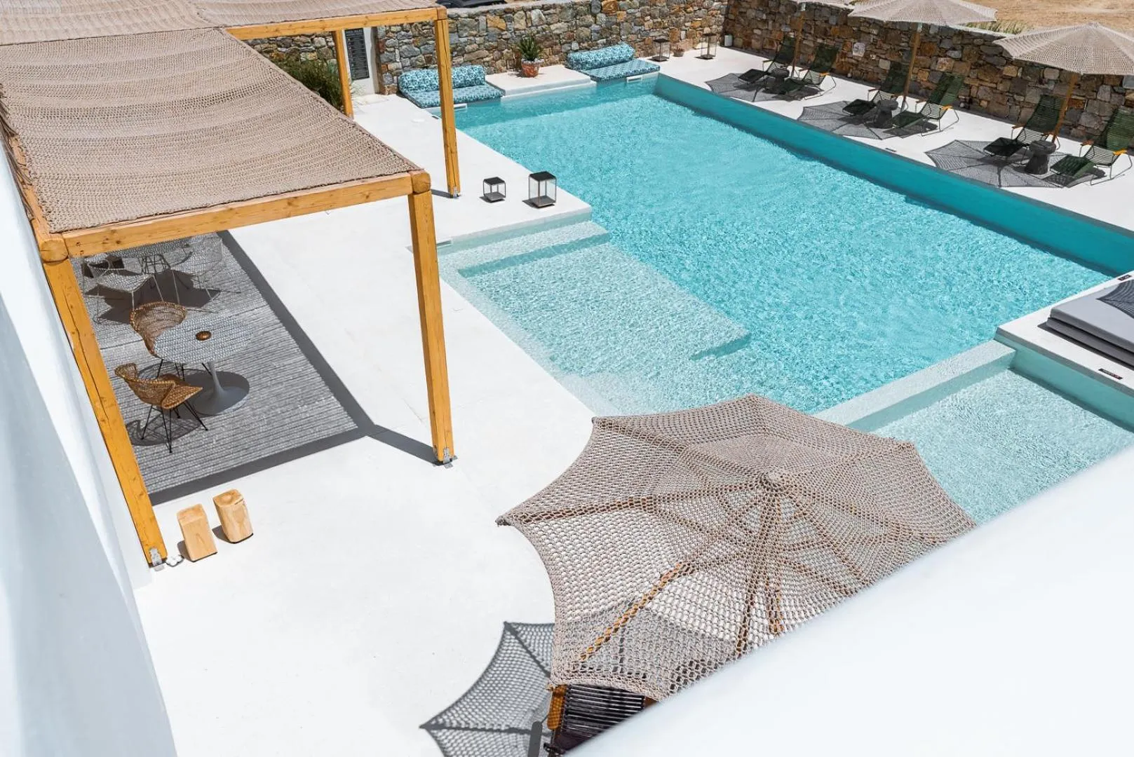 Swimming pool in Koukoumi Vegan Boutique Hotel