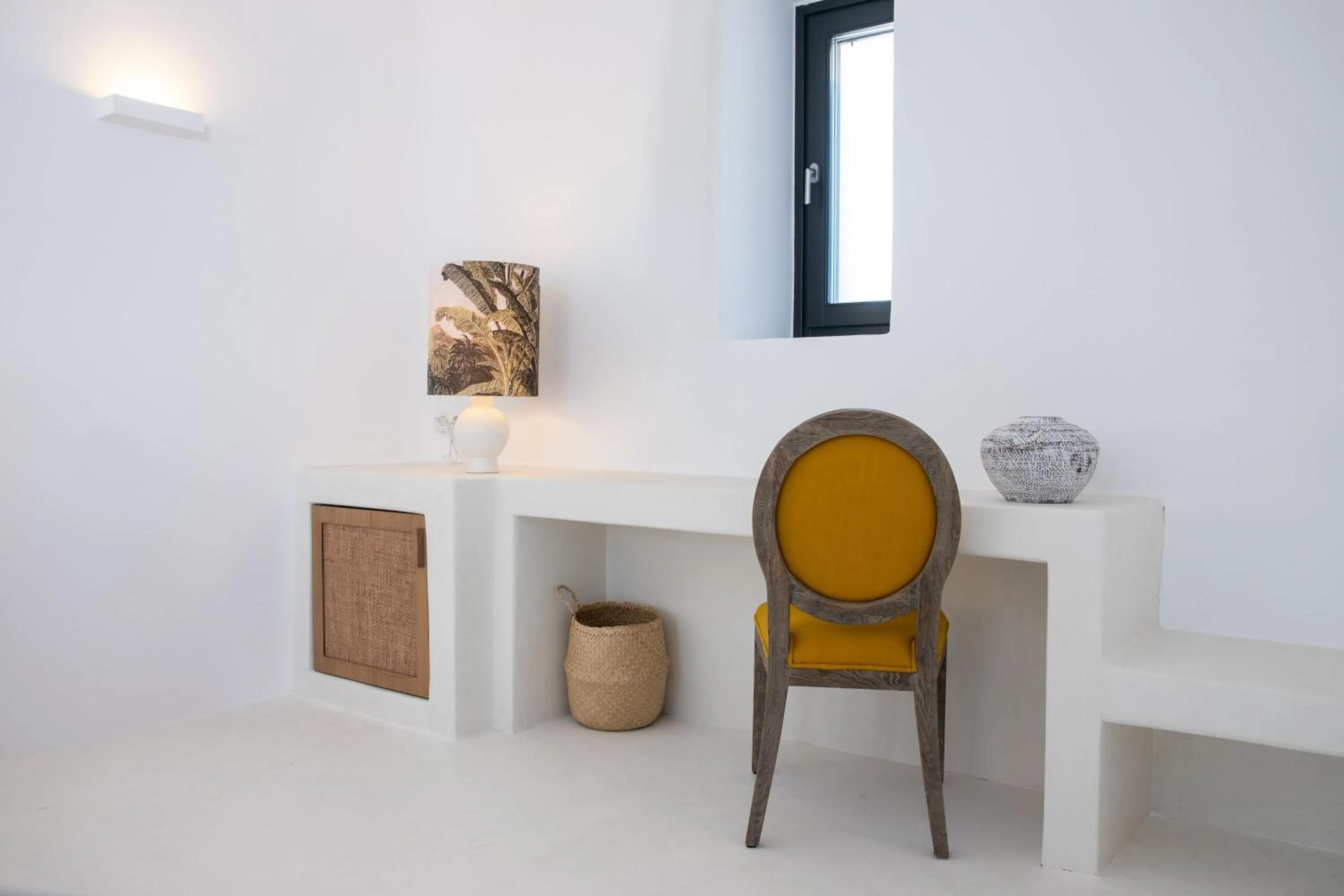 Seating area in Koukoumi Vegan Boutique Hotel