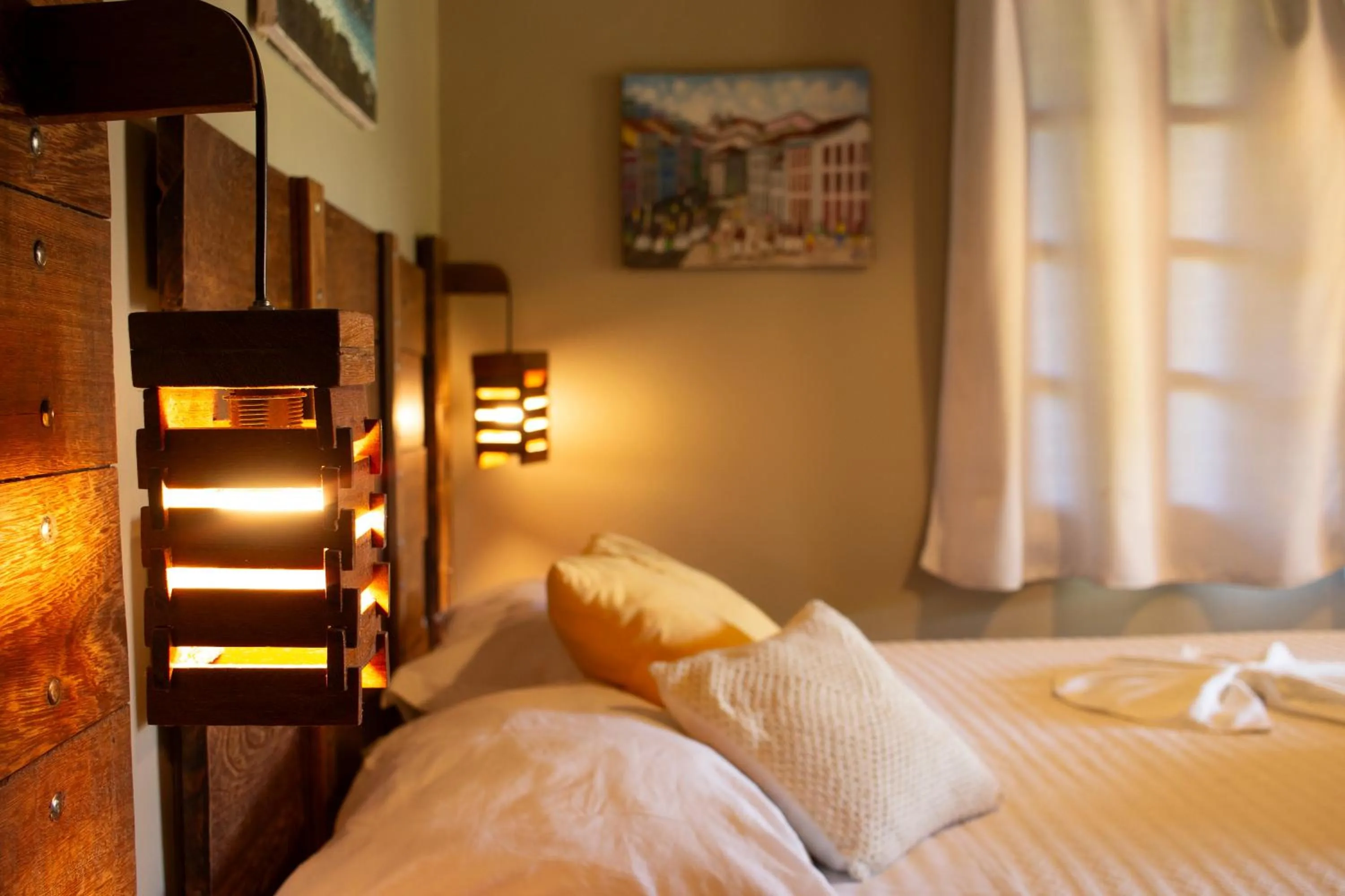 Bed in Pousada Aquarela