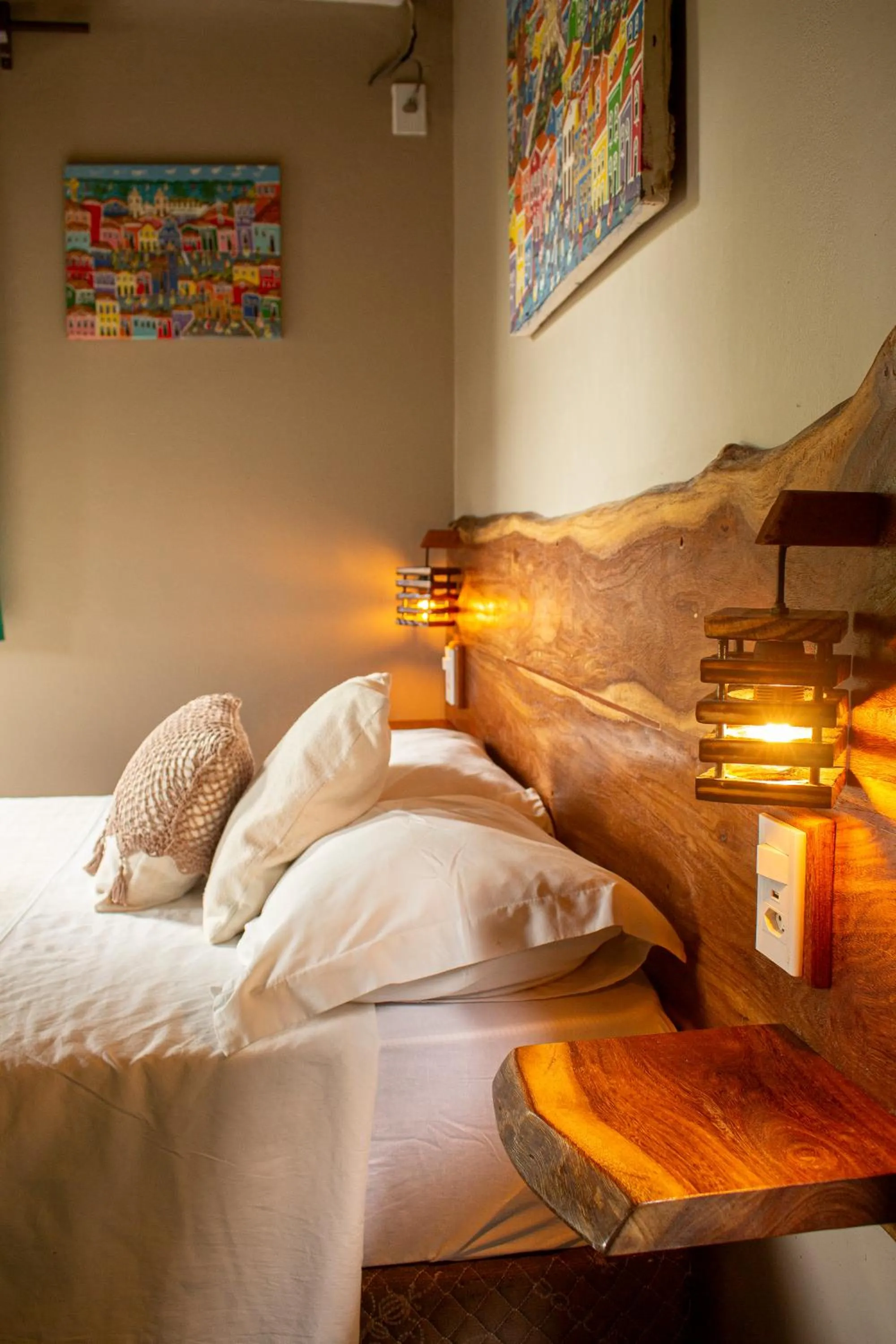 Bed in Pousada Aquarela