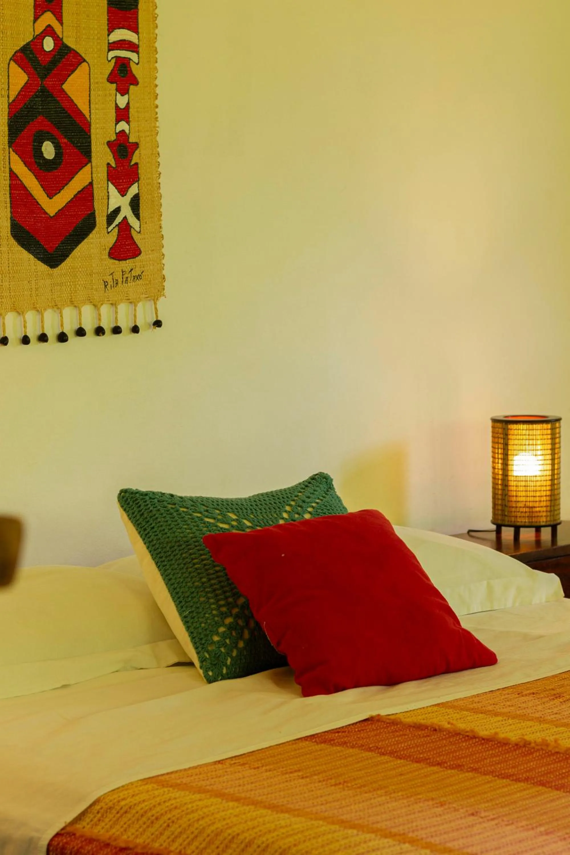 Bed in Pousada Aquarela