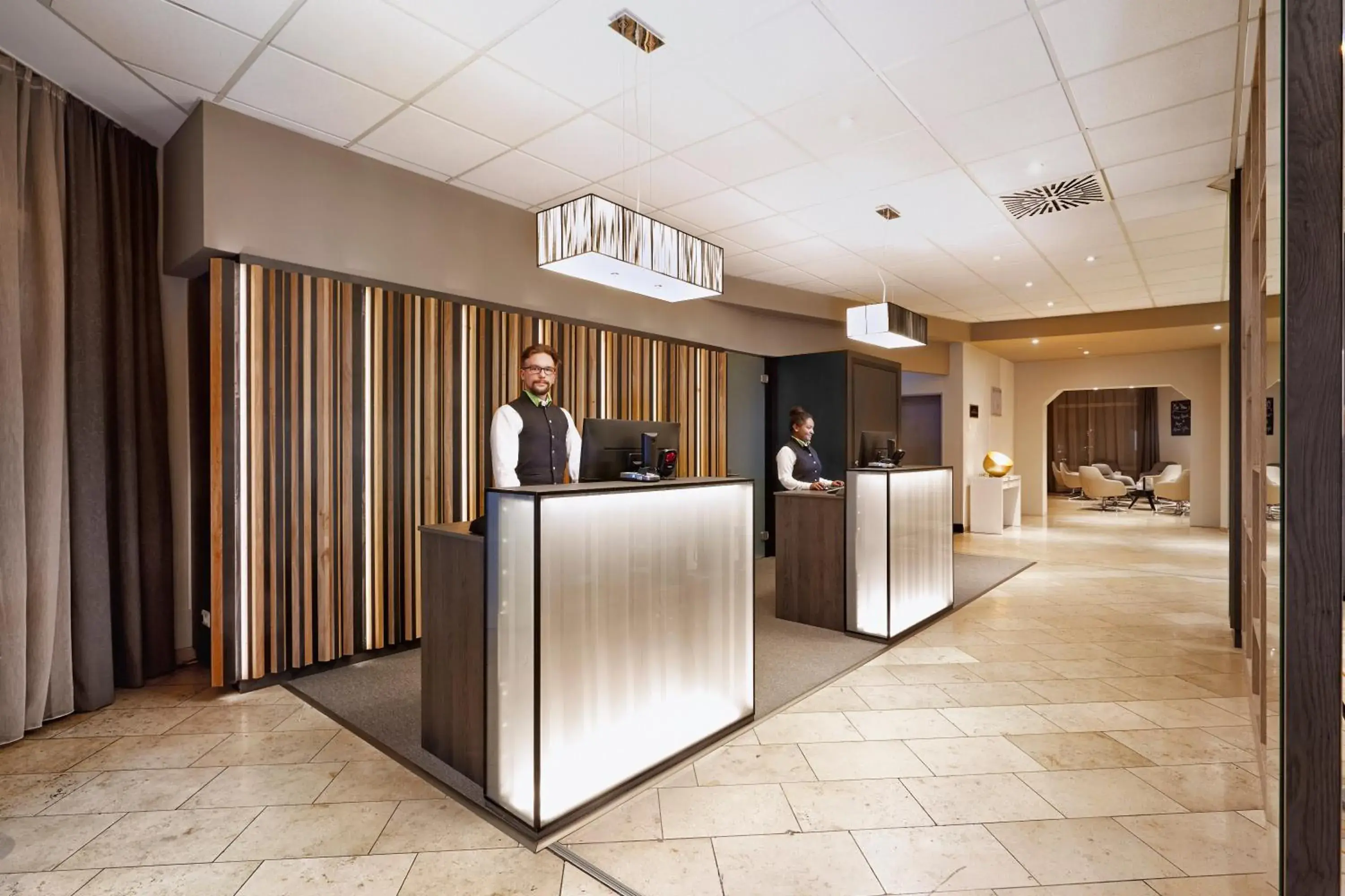 Lobby or reception in H+ Hotel Köln Brühl Lobby or reception in H+ Hotel Köln Brühl