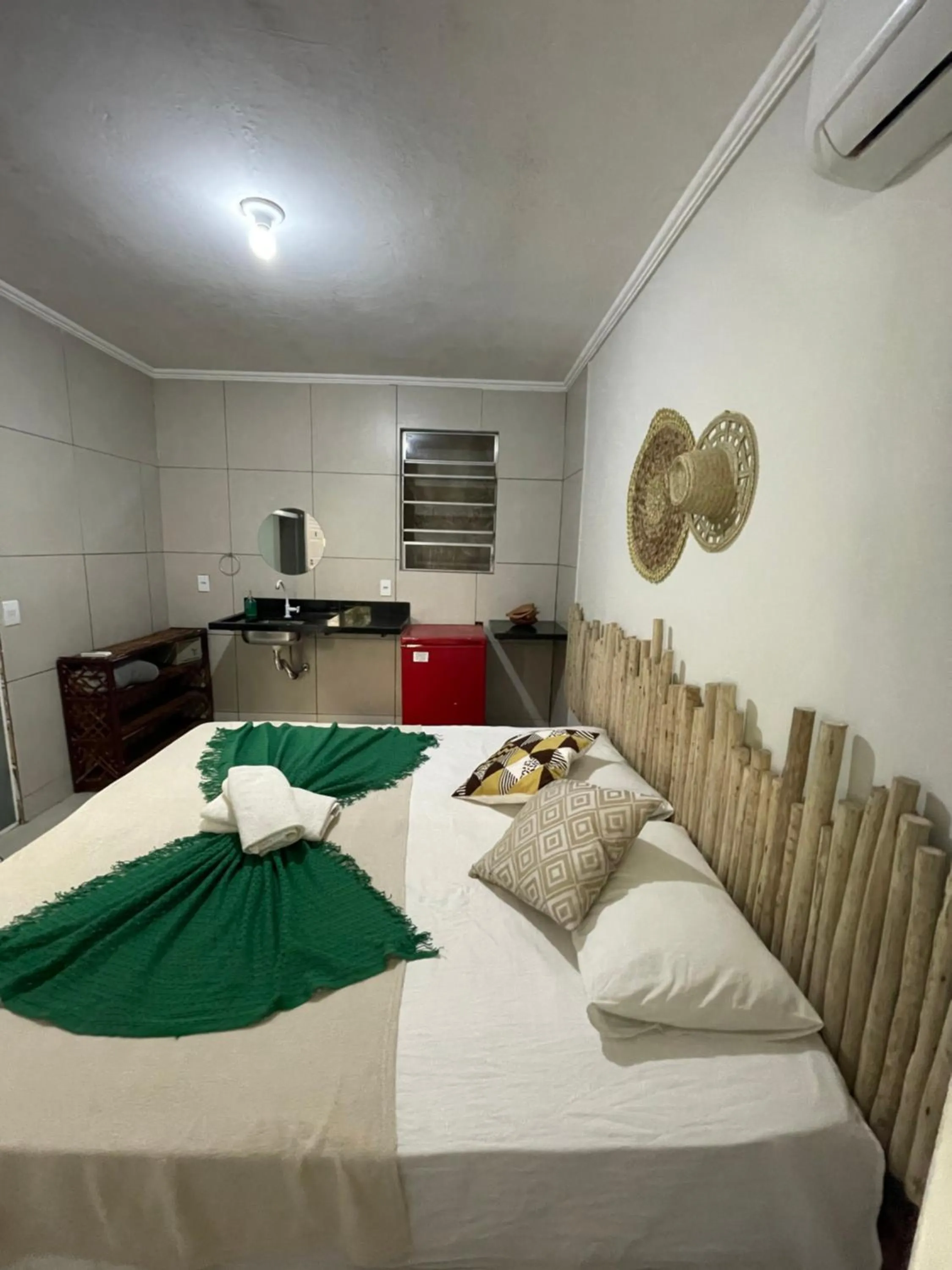 Bed in Pousada Nativo