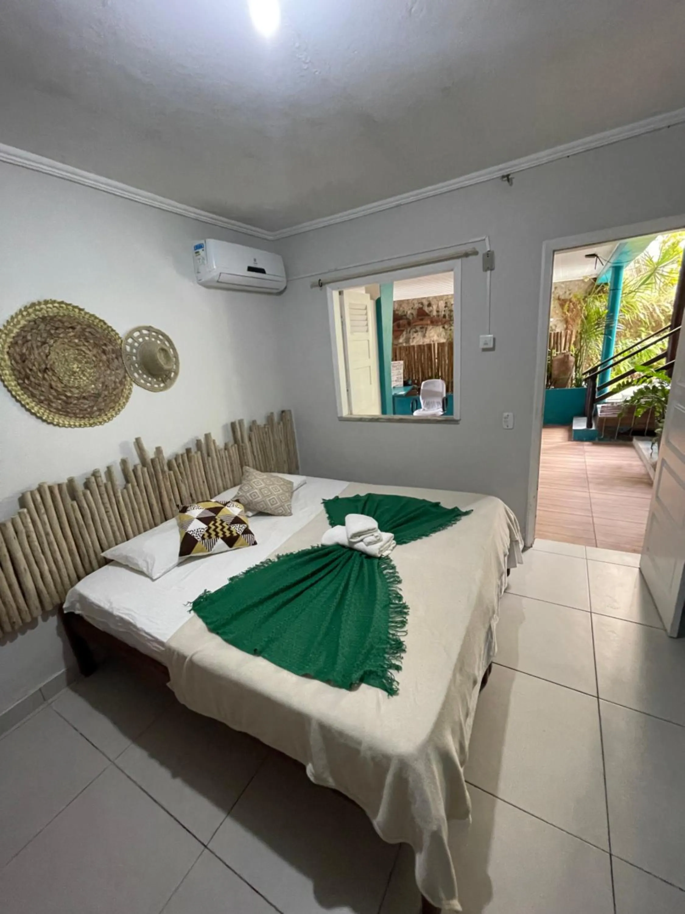 Bed in Pousada Nativo