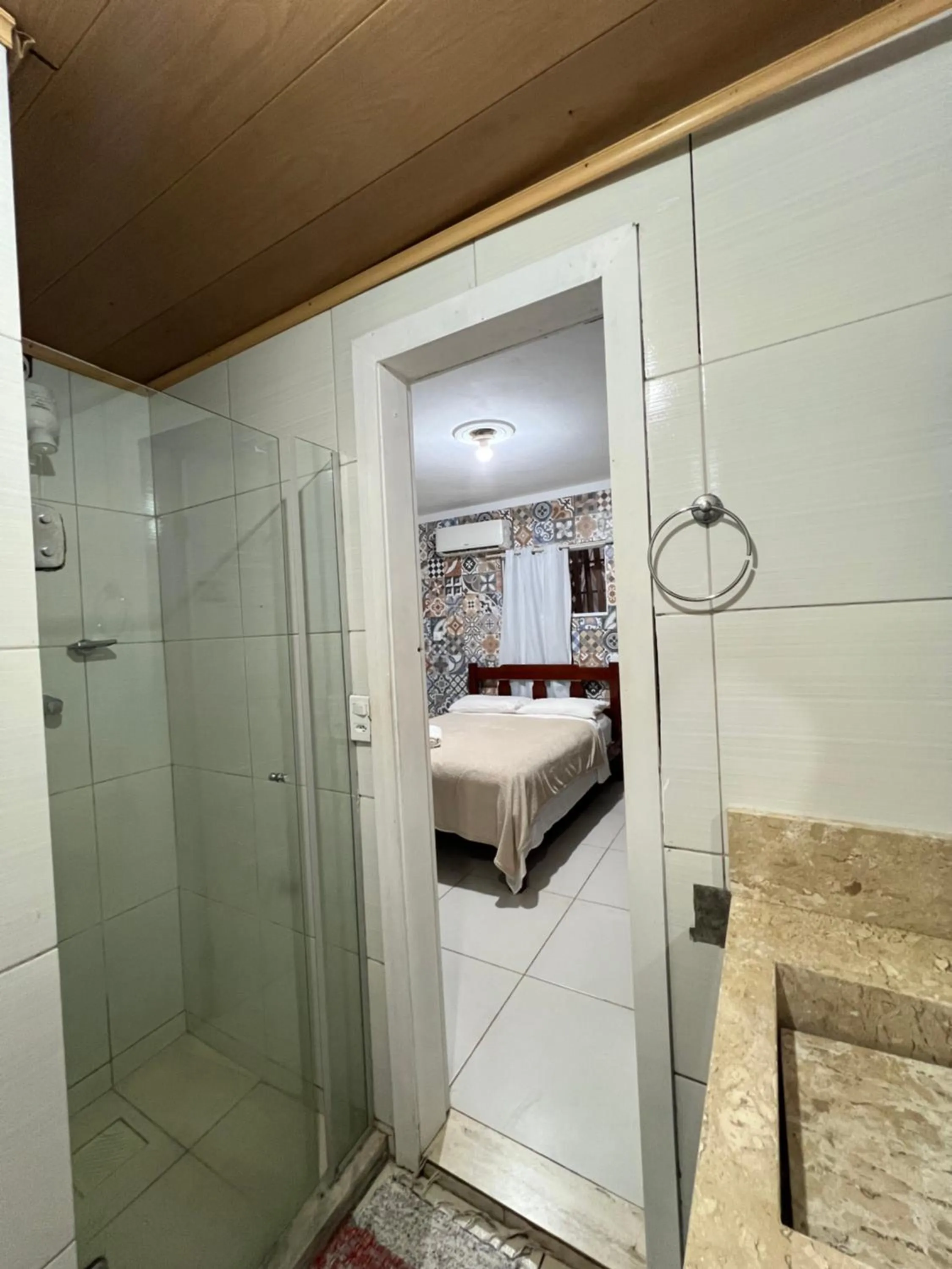 Bed in Pousada Nativo