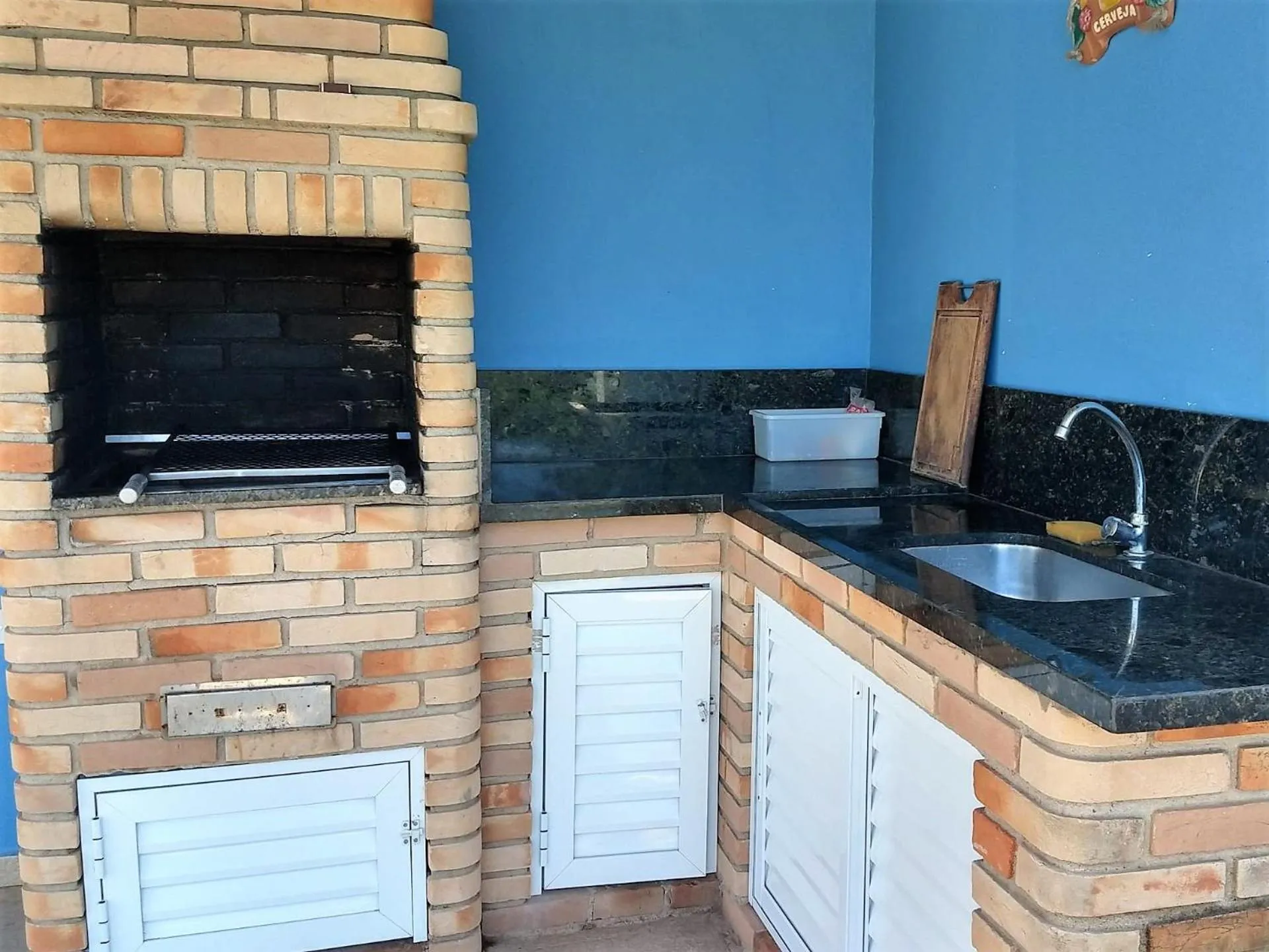 BBQ facilities in Pousada Vistazul - Pé na Areia - Piscina Climatizada