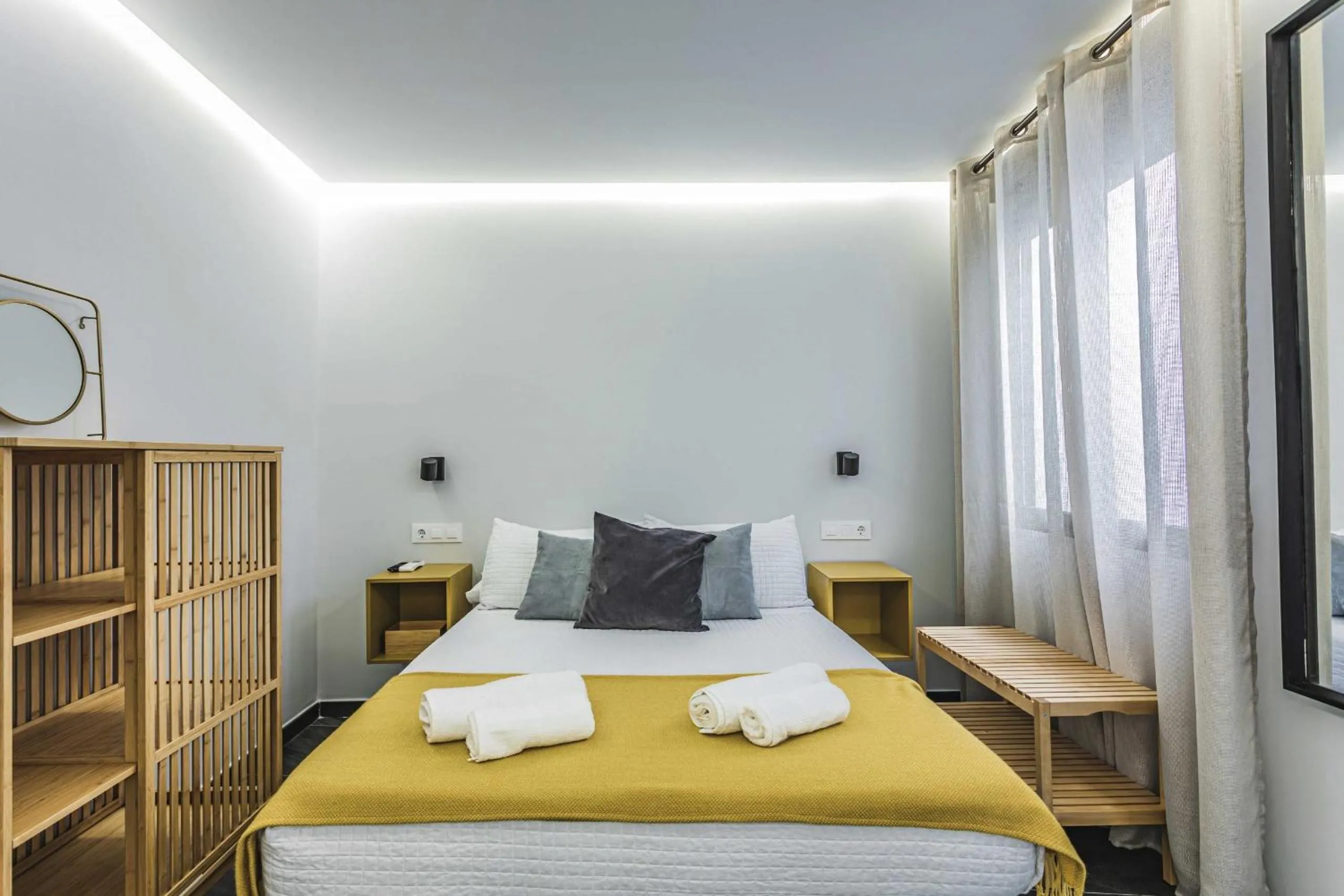 Bed in Apartamentos Cáceres Central Suites