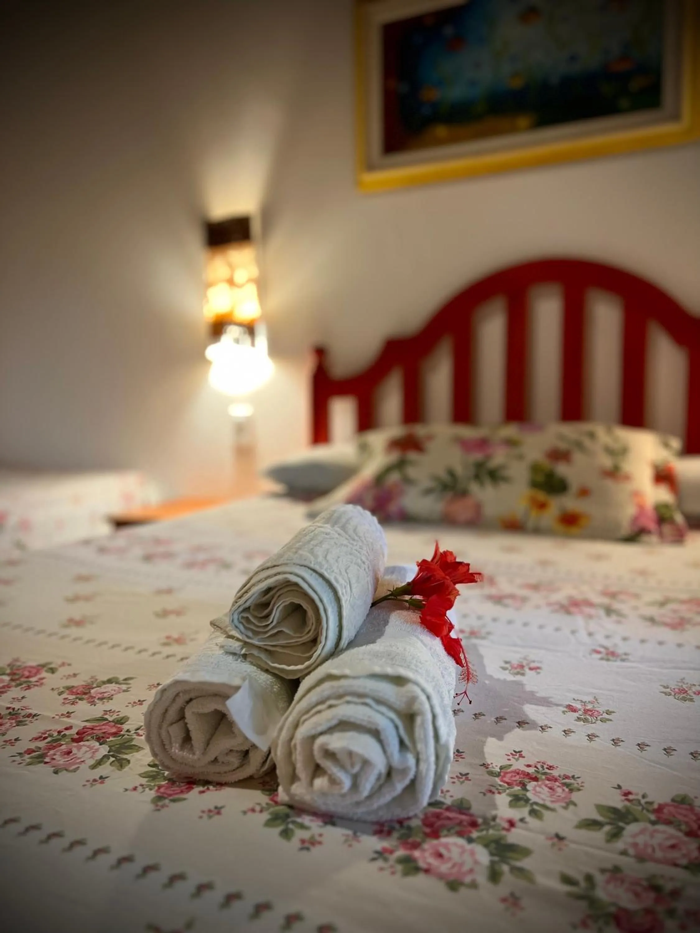Bed in Pousada Fasani
