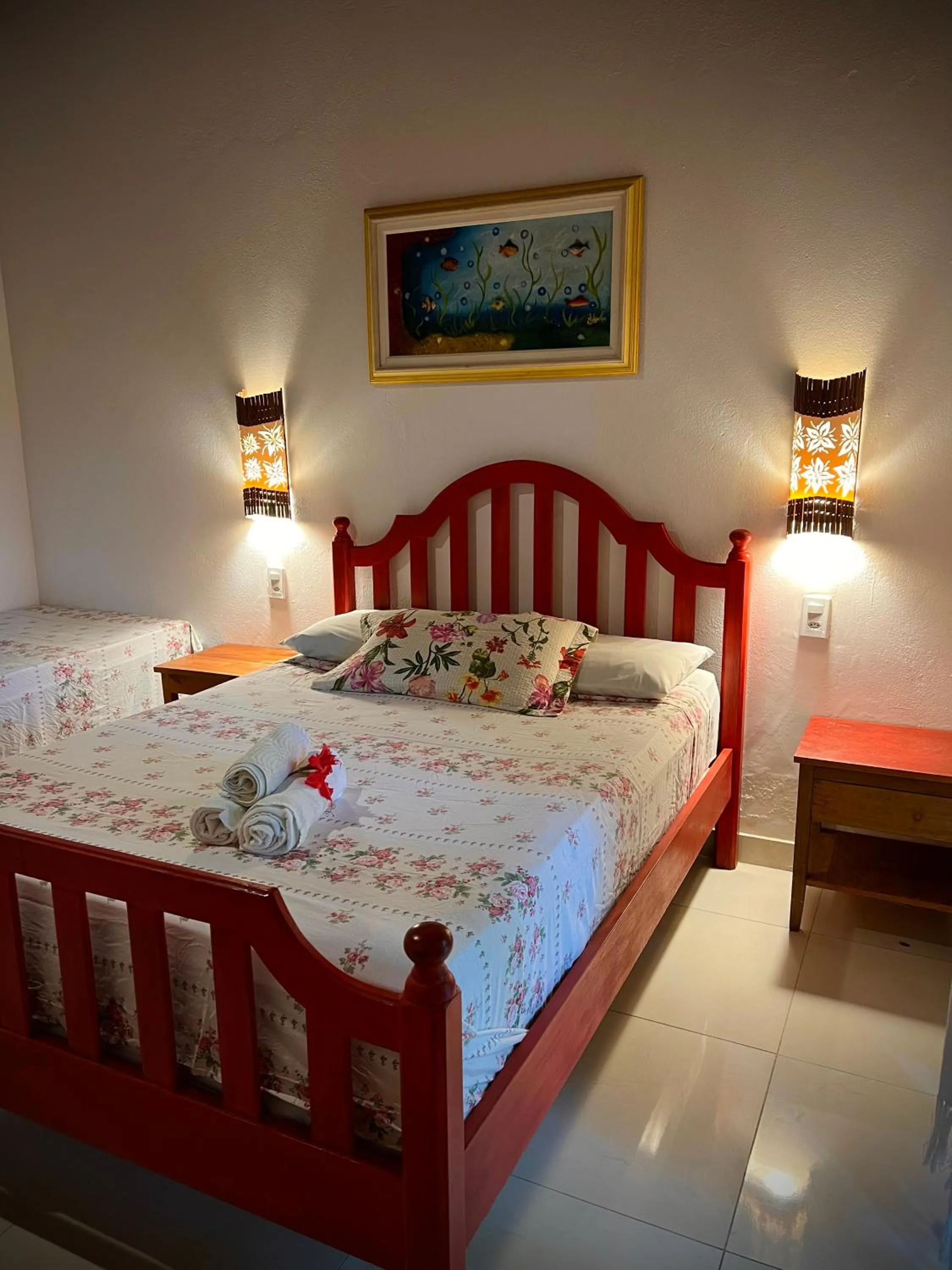 Bed in Pousada Fasani