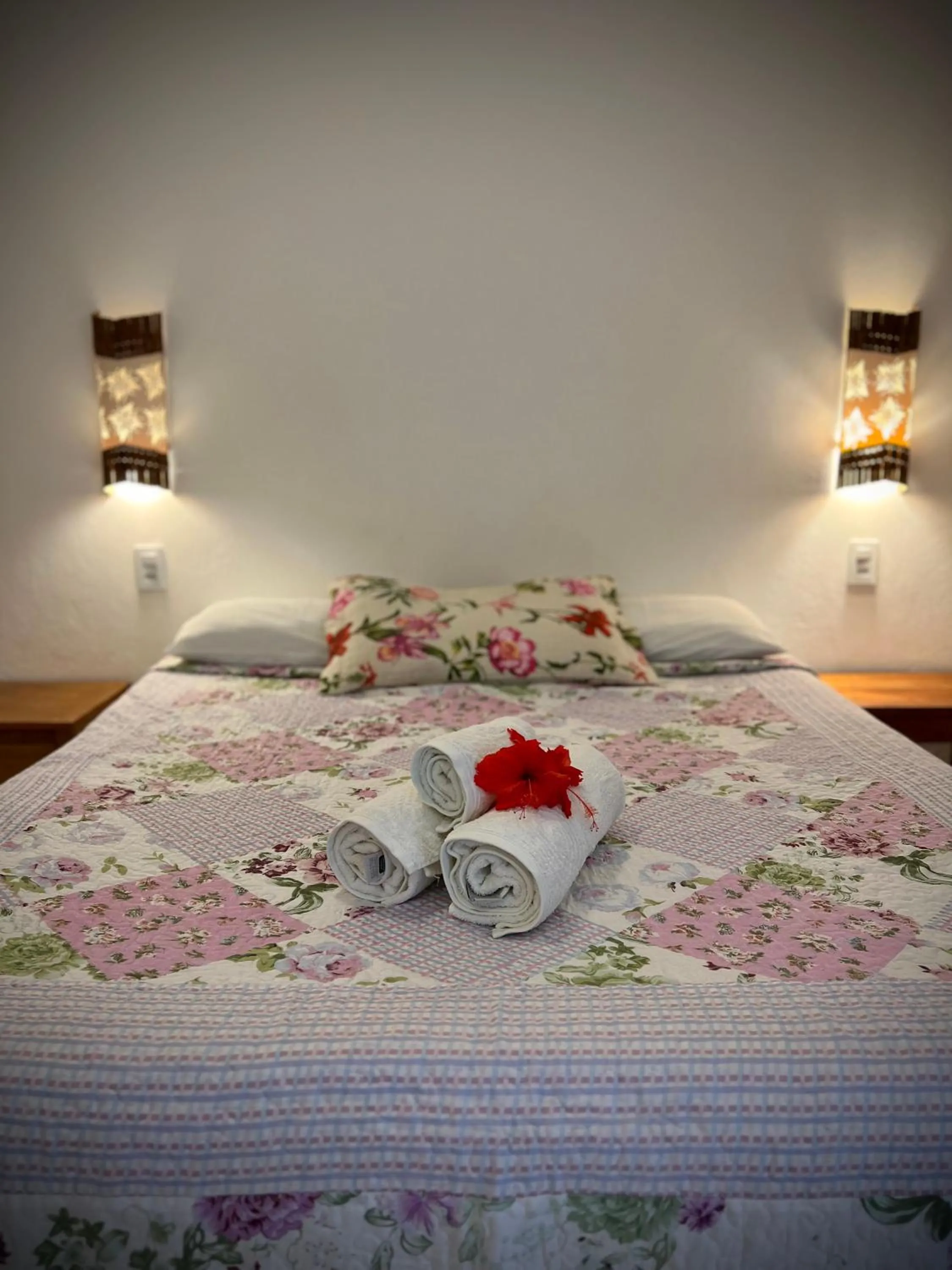 Bed in Pousada Fasani