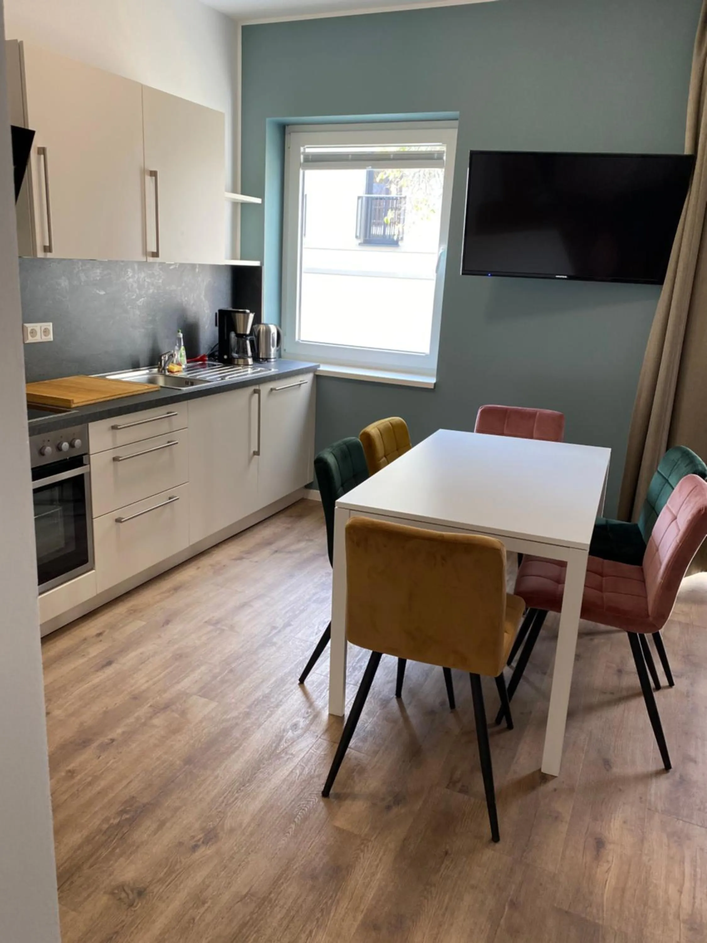 Kitchen or kitchenette in Villa am Bahnhof in Fulda