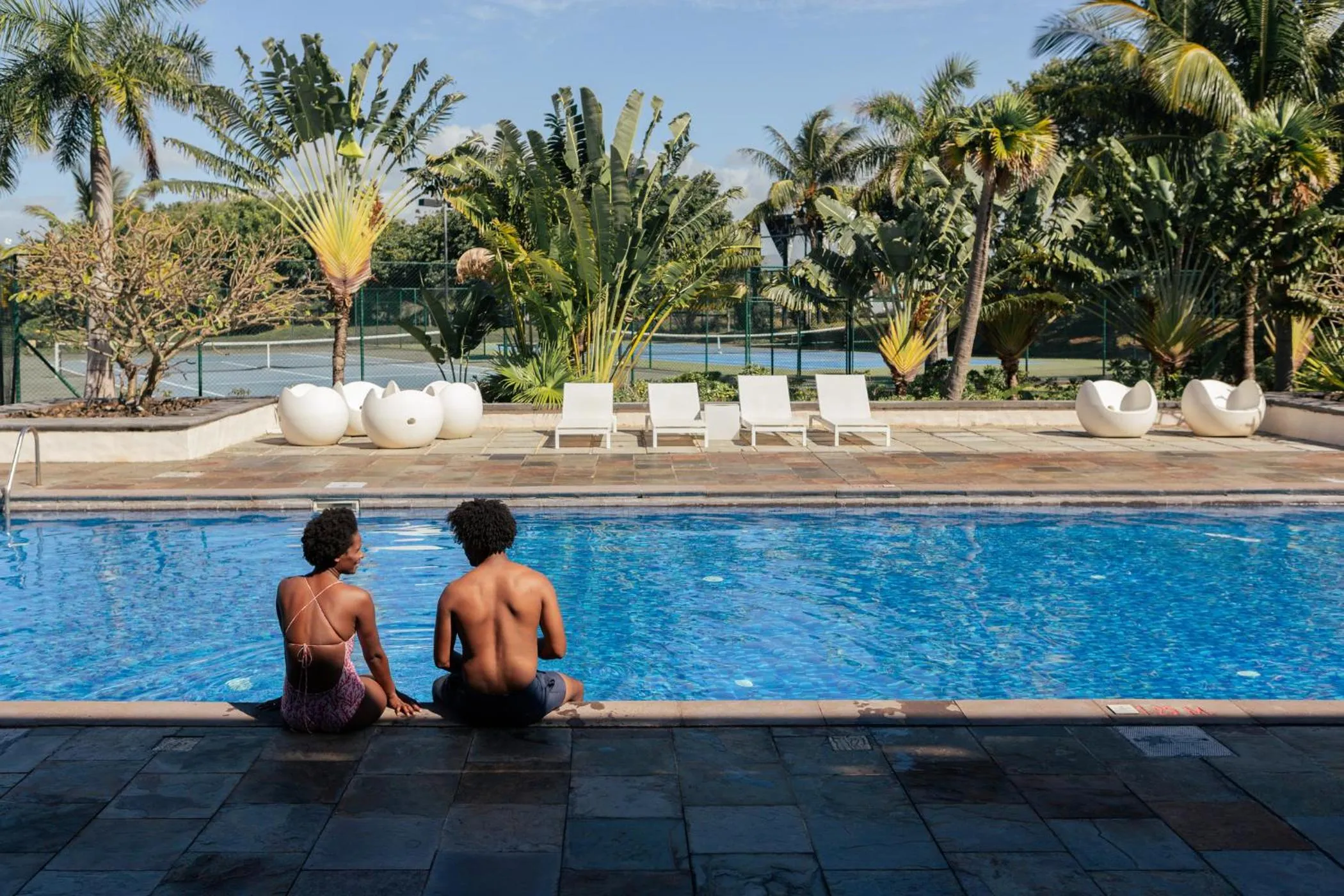 Swimming pool in Long Beach Mauritius