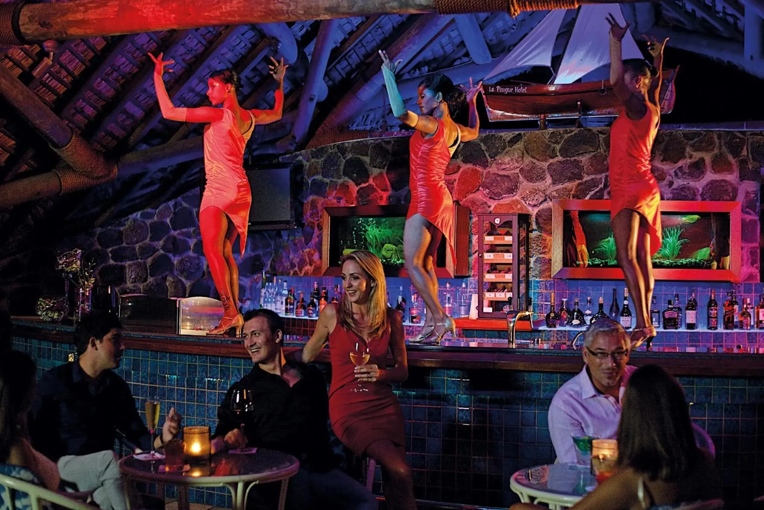Lounge or bar in La Pirogue Mauritius Lounge or bar in La Pirogue Mauritius