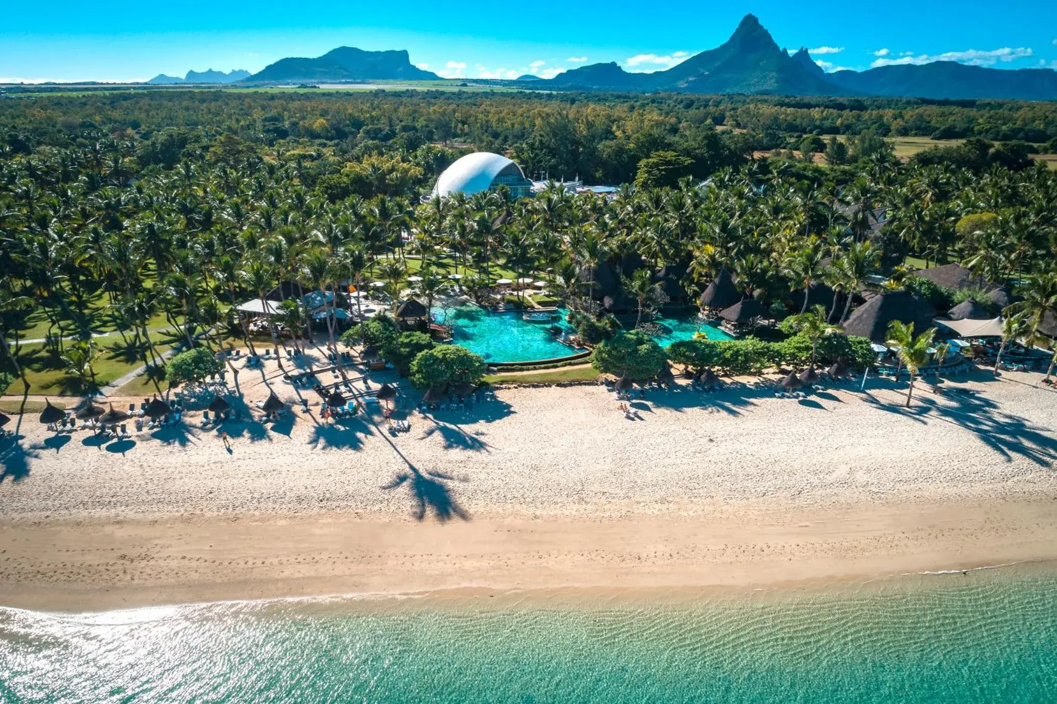 Bird's eye view in La Pirogue Mauritius Bird's eye view in La Pirogue Mauritius