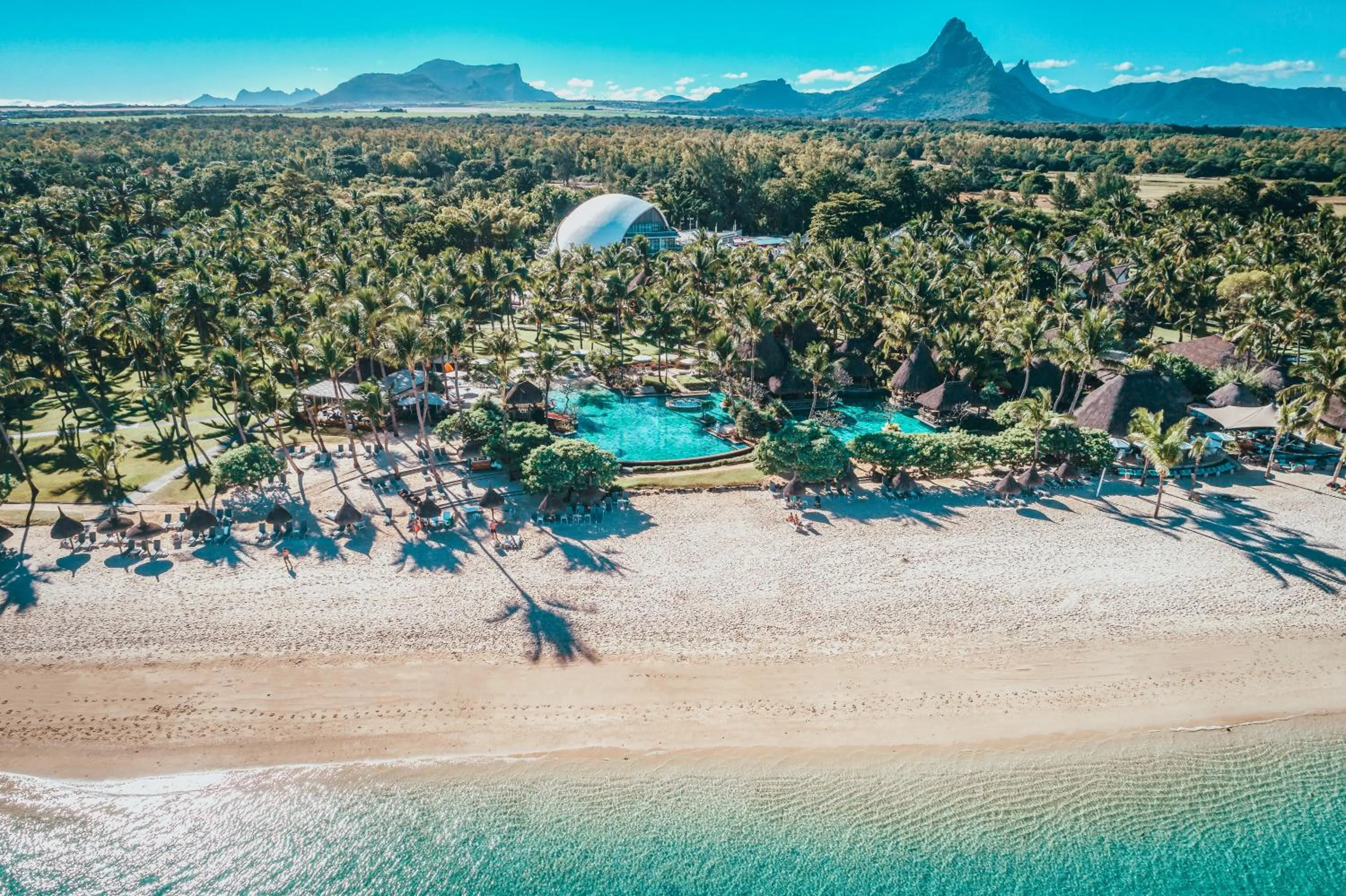 Beach in La Pirogue Mauritius