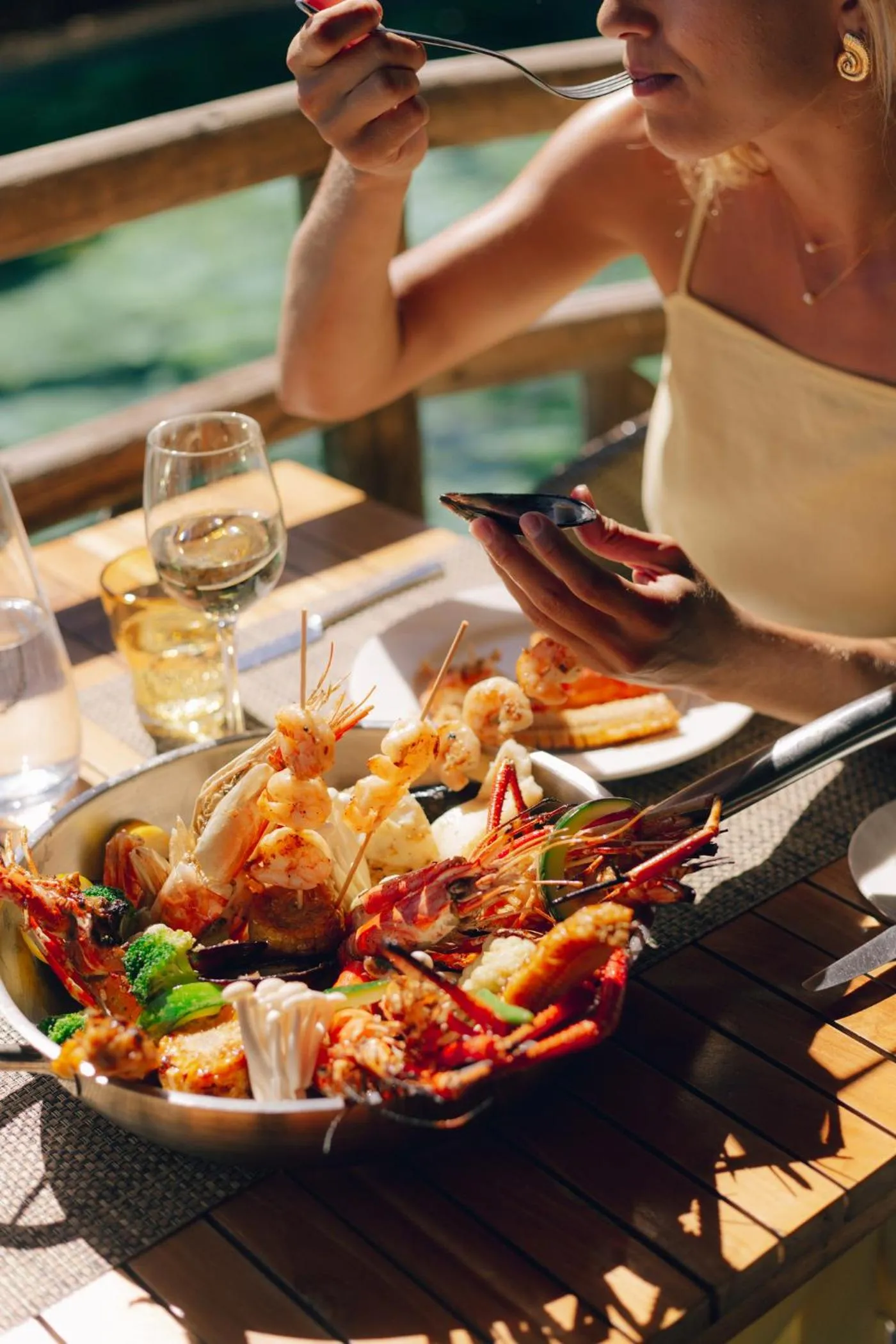 Food in La Pirogue Mauritius