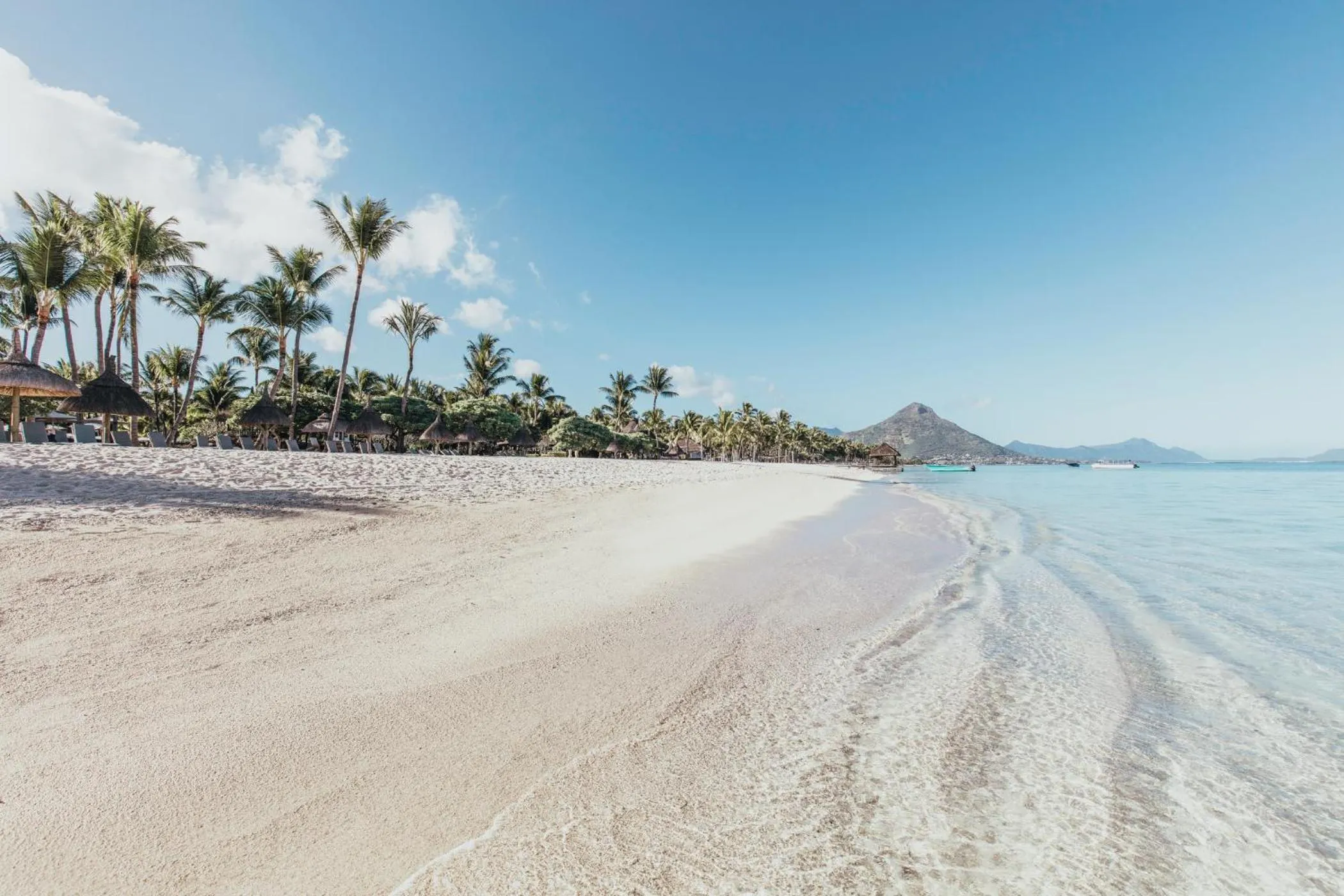 Beach in La Pirogue Mauritius