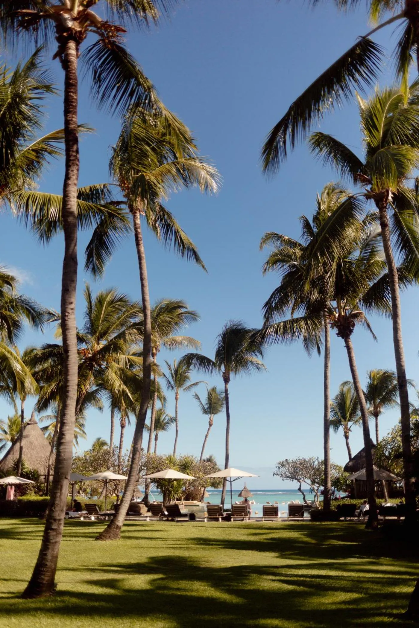 Beach in La Pirogue Mauritius
