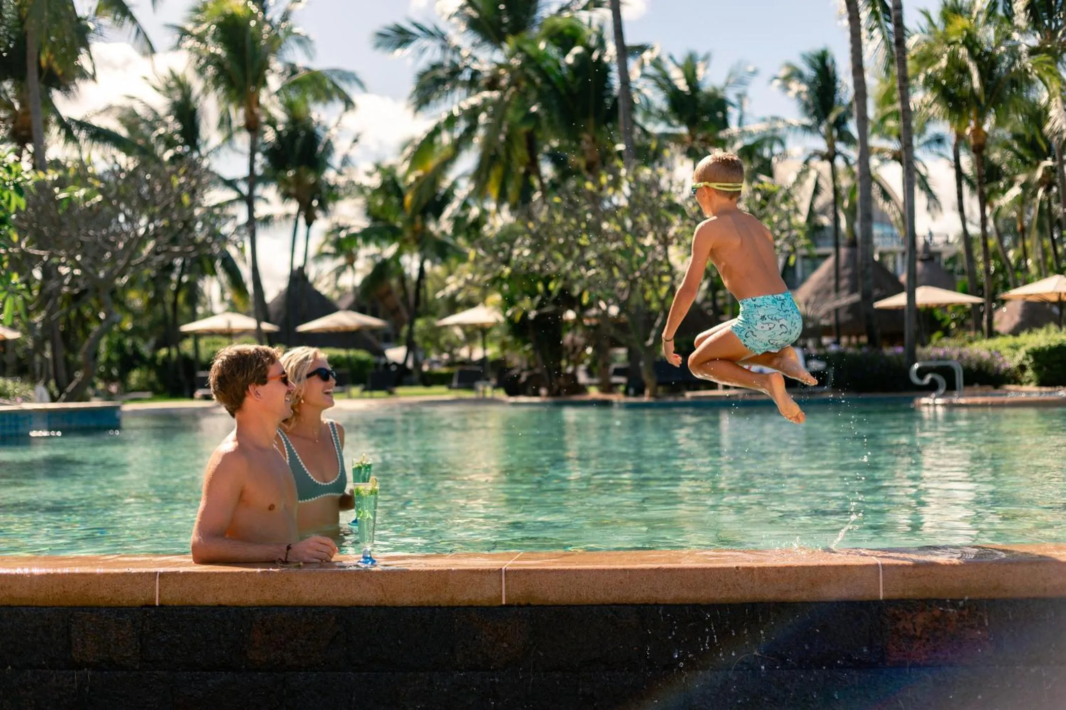 Swimming pool in La Pirogue Mauritius