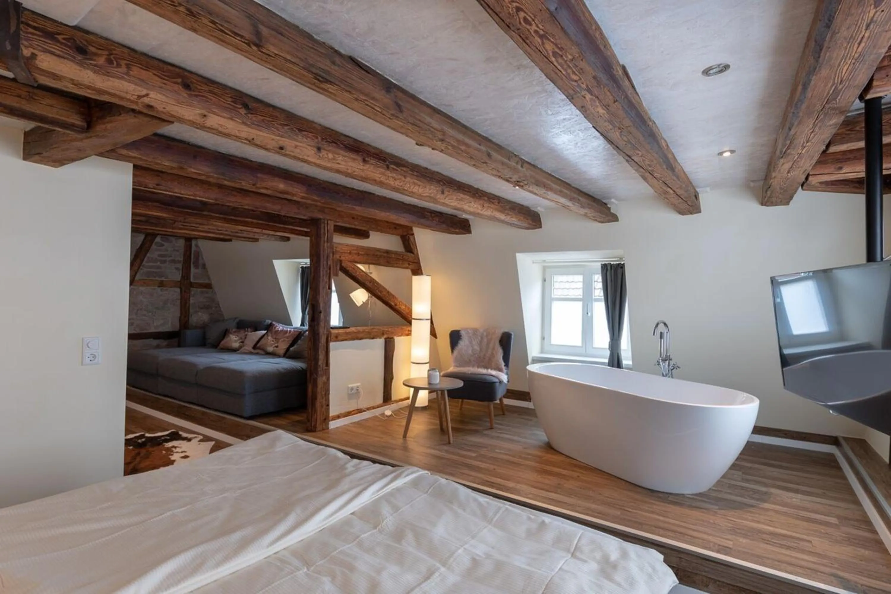 Living room, Bed in Flair Hotel Hopfengarten