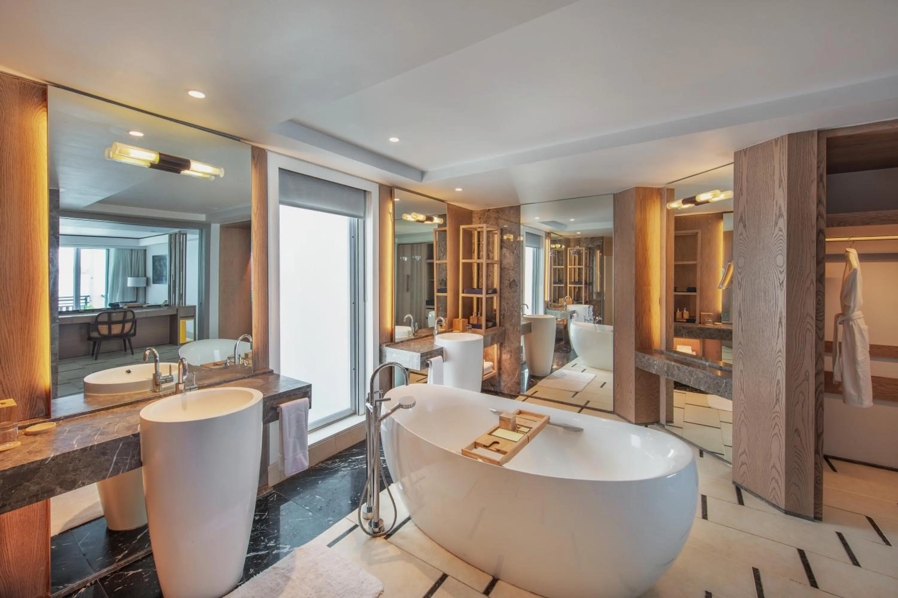 Bathroom in Shangri-La Le Touessrok, Mauritius