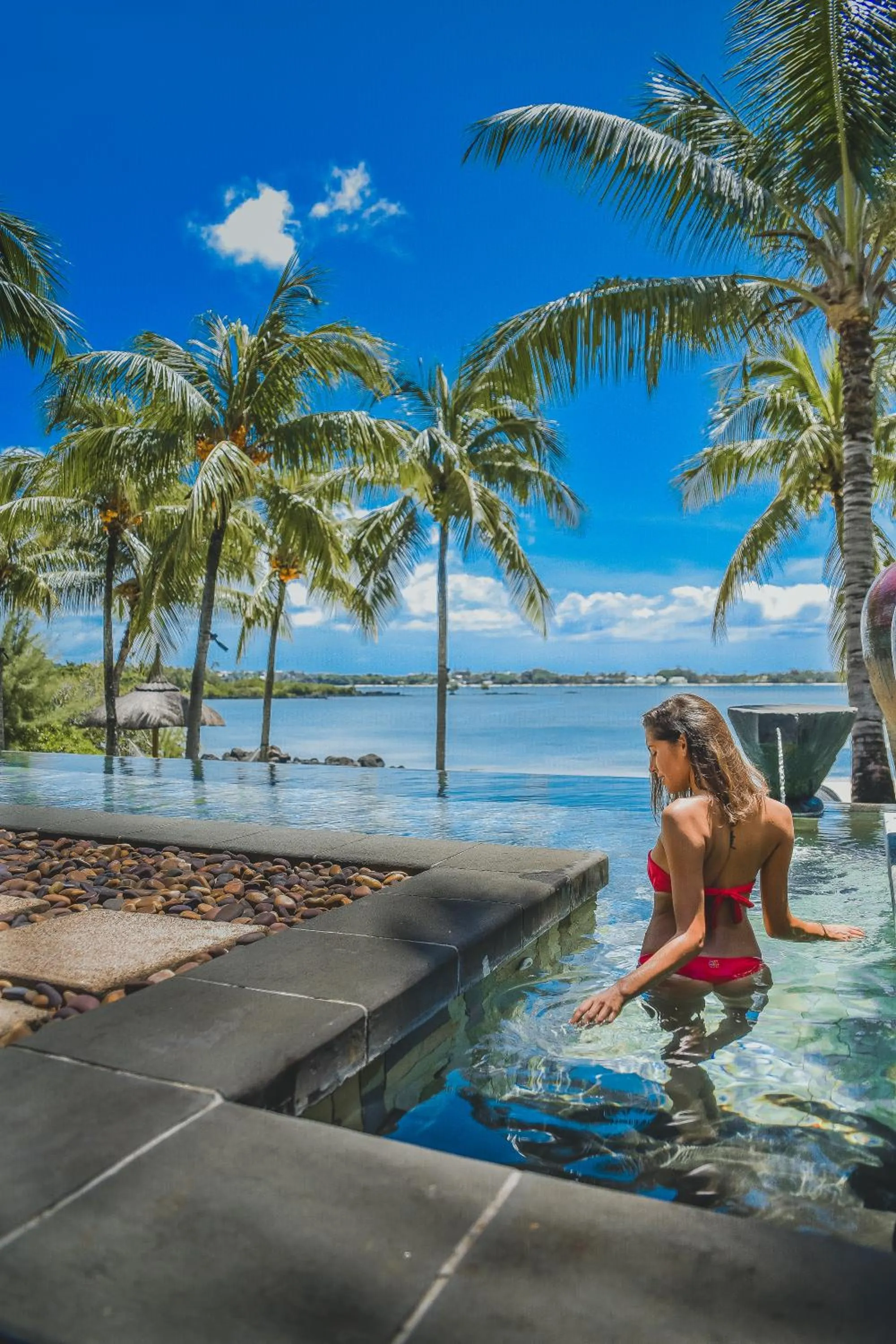 Swimming pool in Shangri-La Le Touessrok, Mauritius