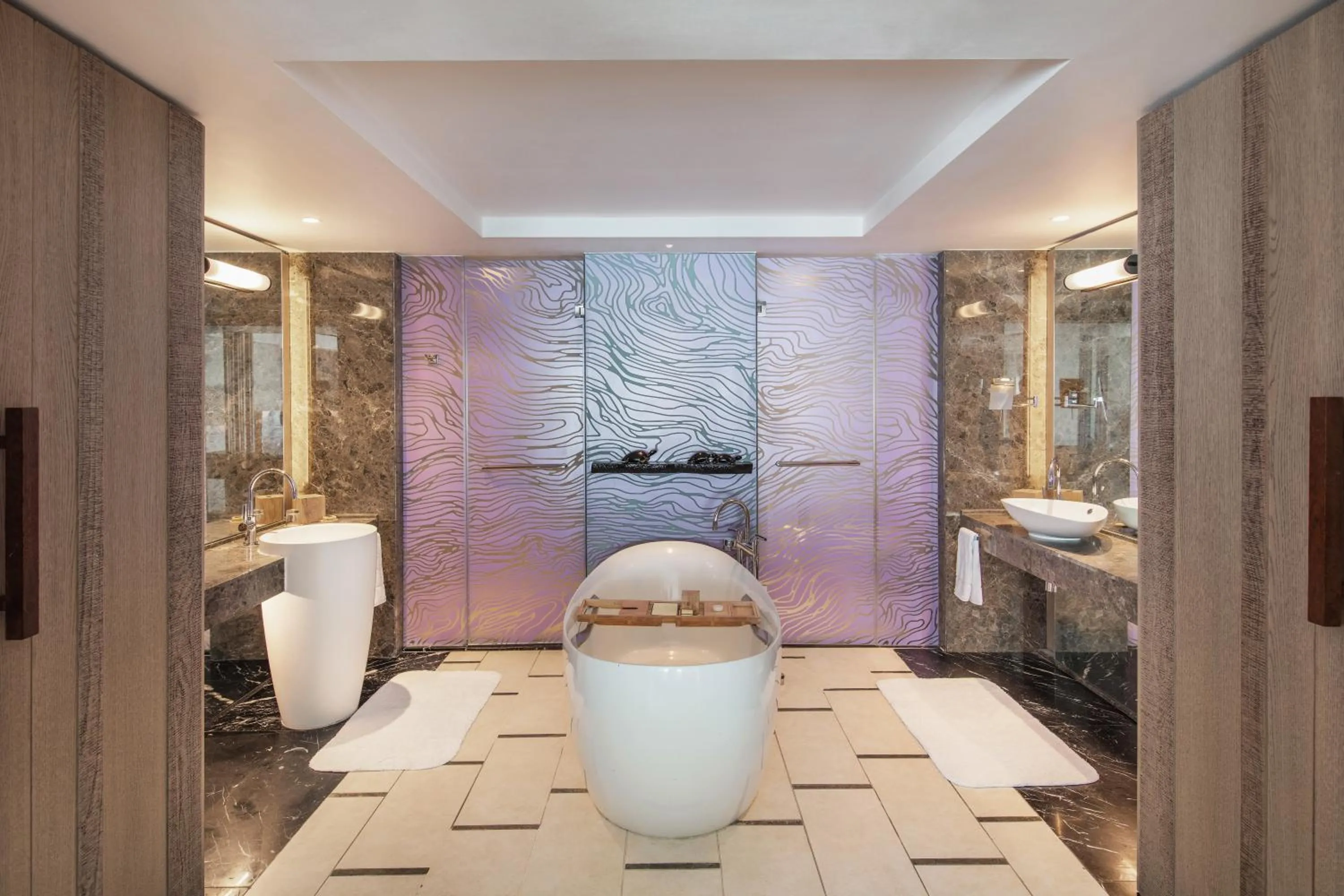 Toilet in Shangri-La Le Touessrok, Mauritius