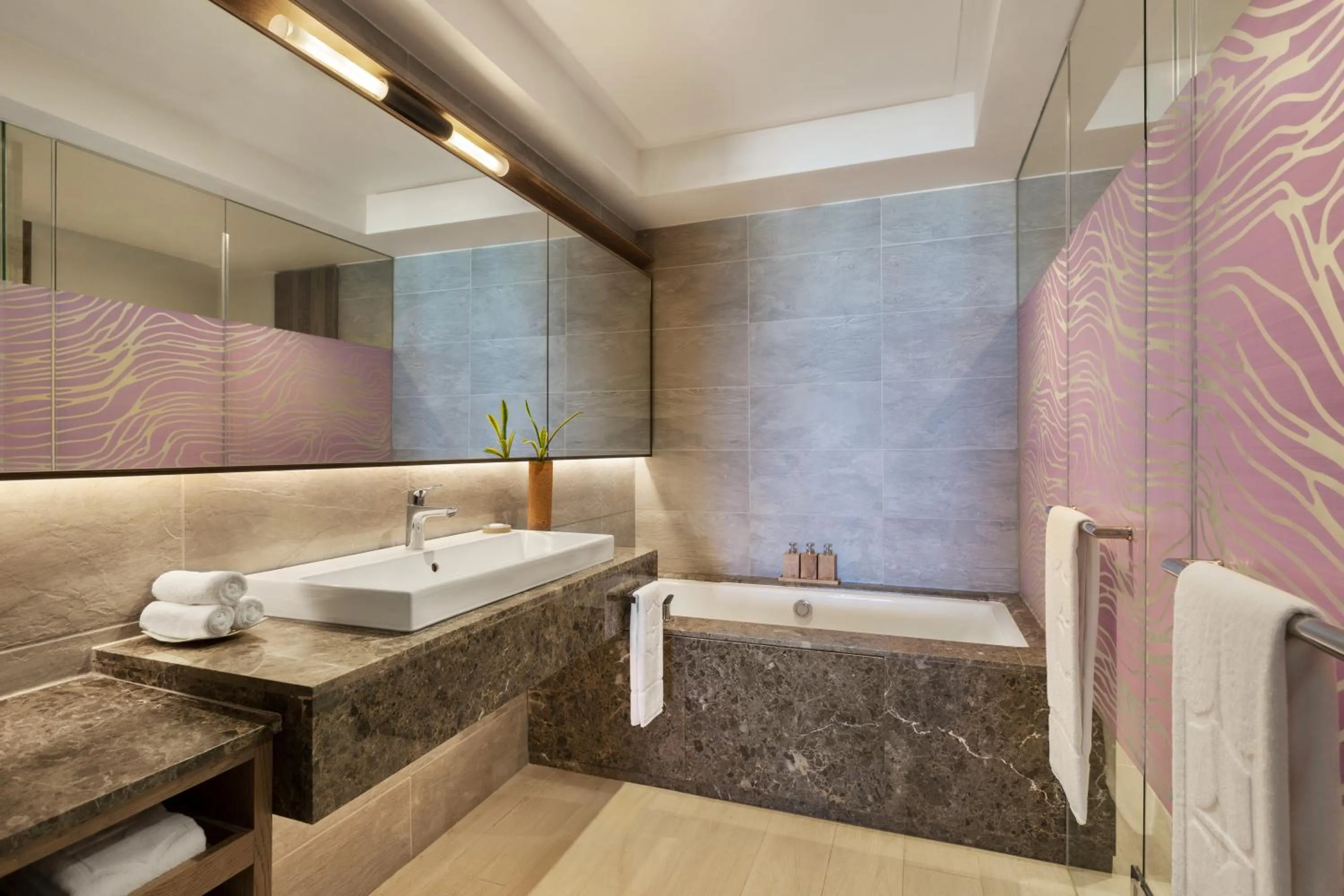 Bathroom in Shangri-La Le Touessrok, Mauritius
