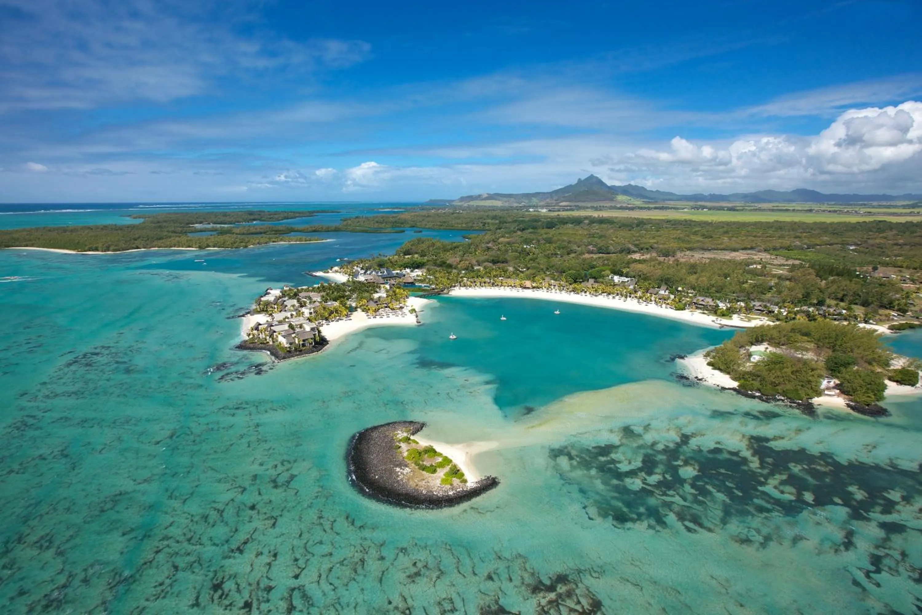Bird's eye view in Shangri-La Le Touessrok, Mauritius