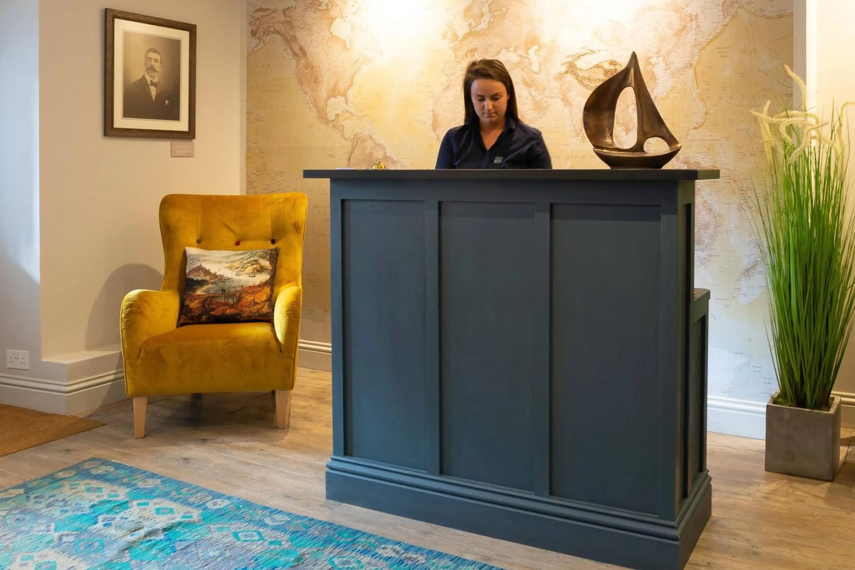 Lobby or reception in Marazion Hotel