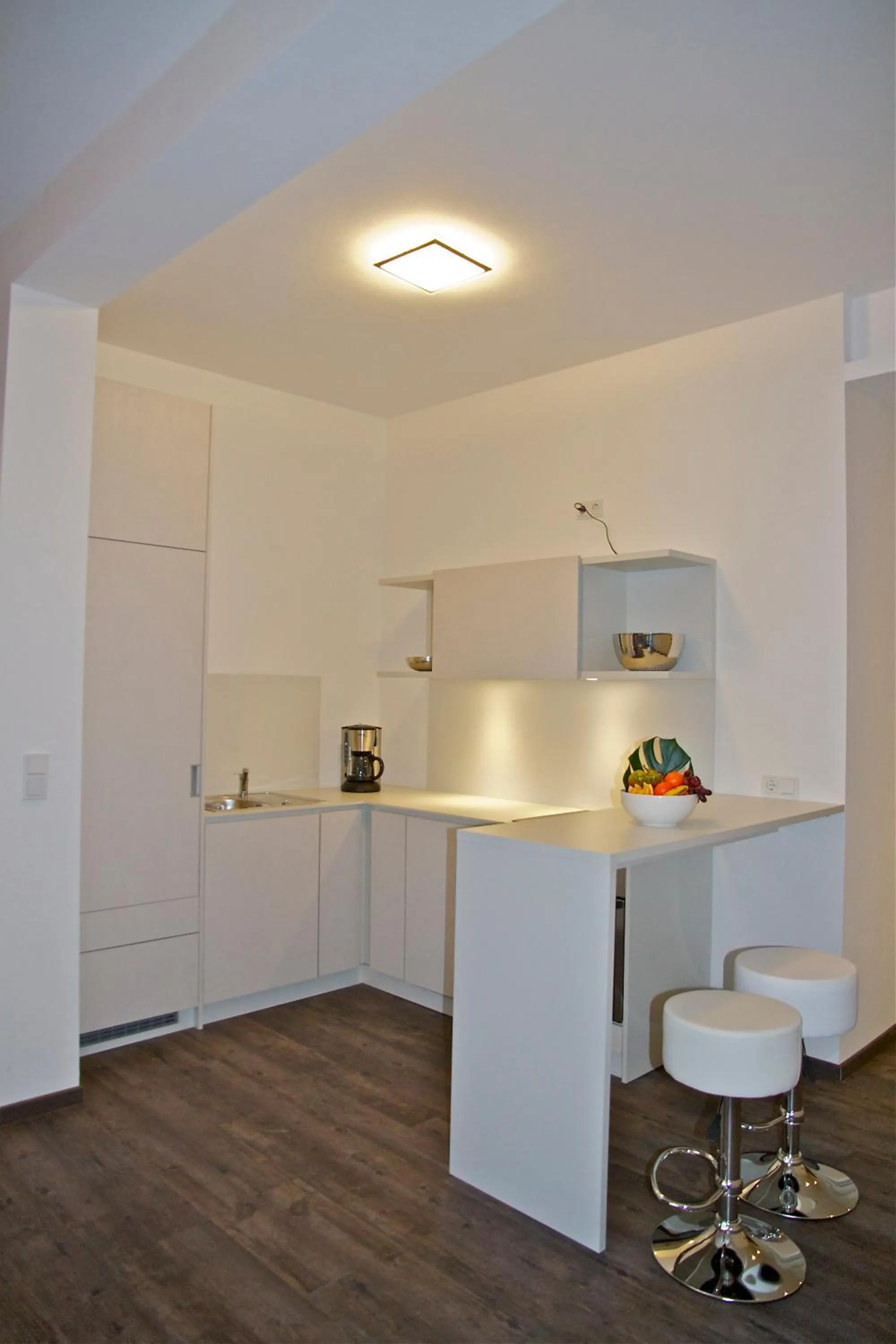 Kitchen or kitchenette in Boardinghouse Offenbach Service Apartments