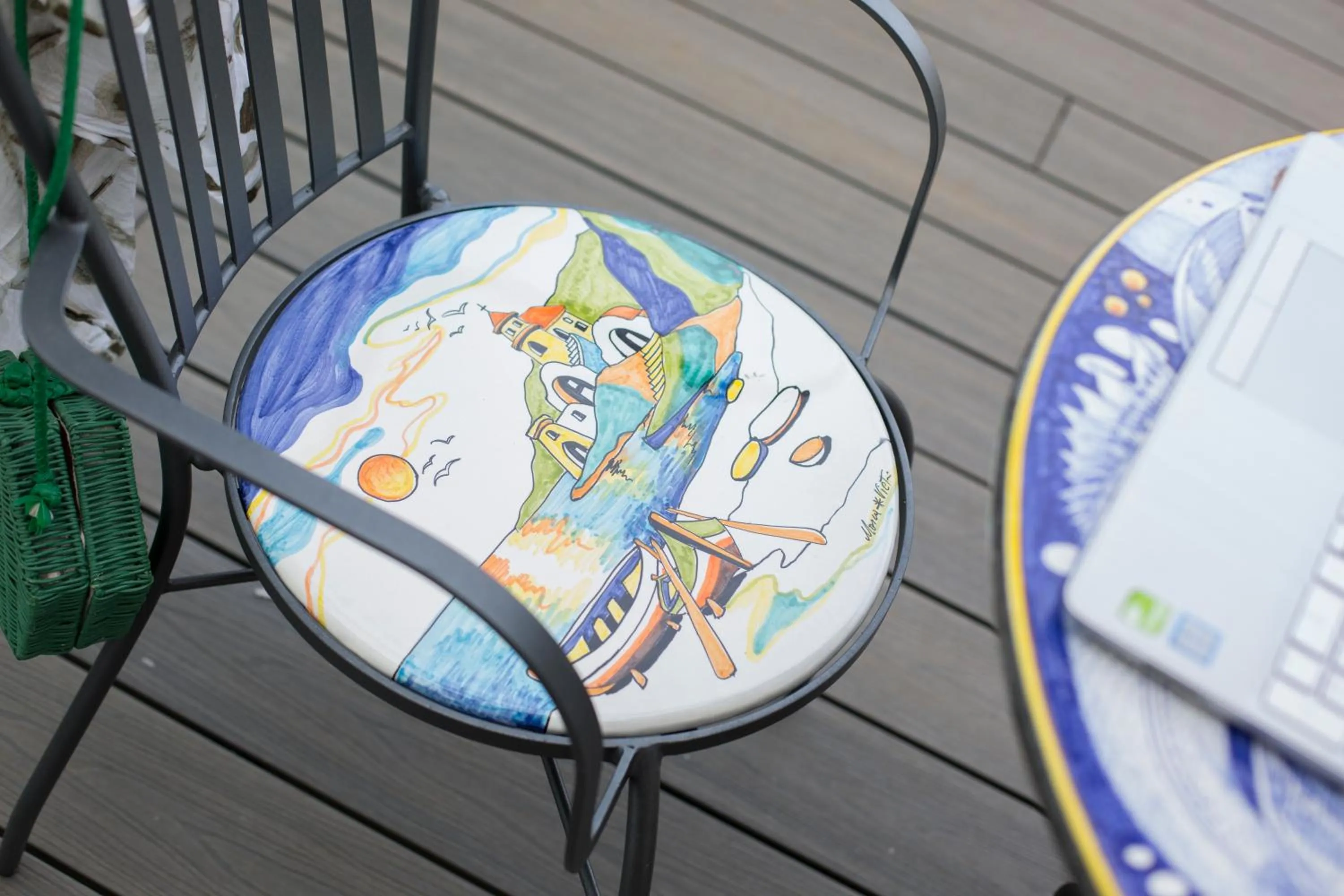 Decorative detail in Le Palme Sorrento