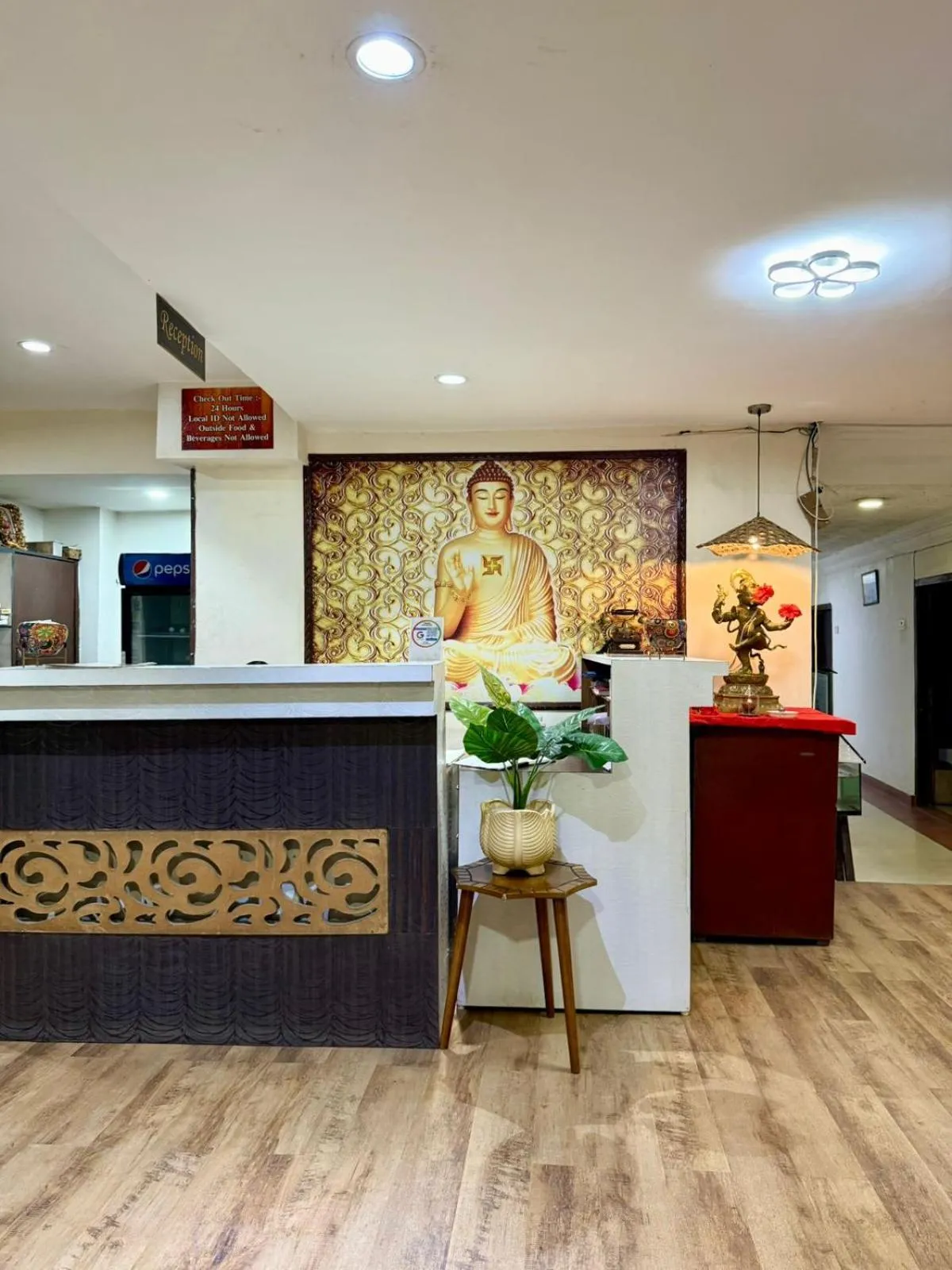 Lobby or reception in Hotel Deendayal