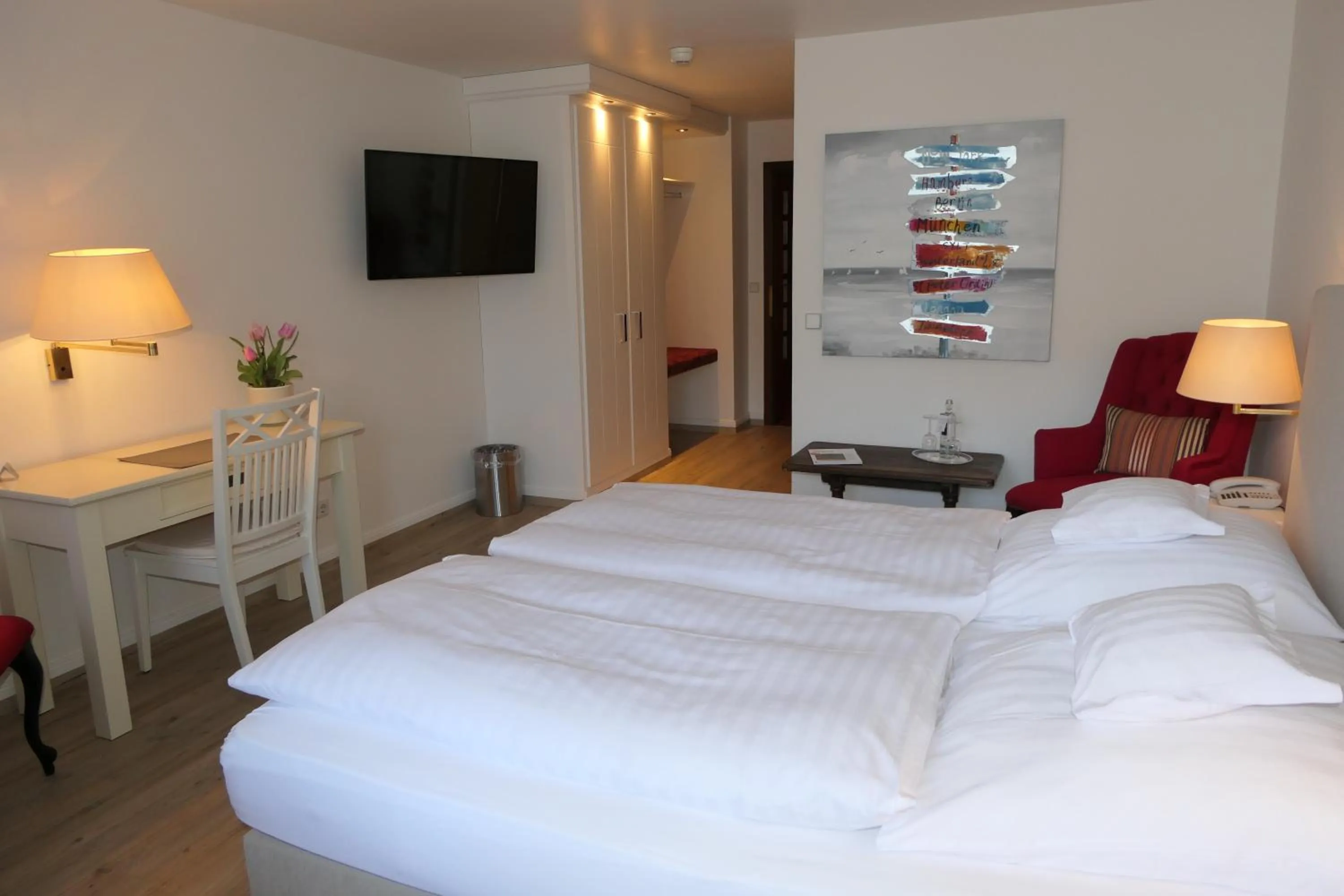 Bed in Hotel Wünschmann