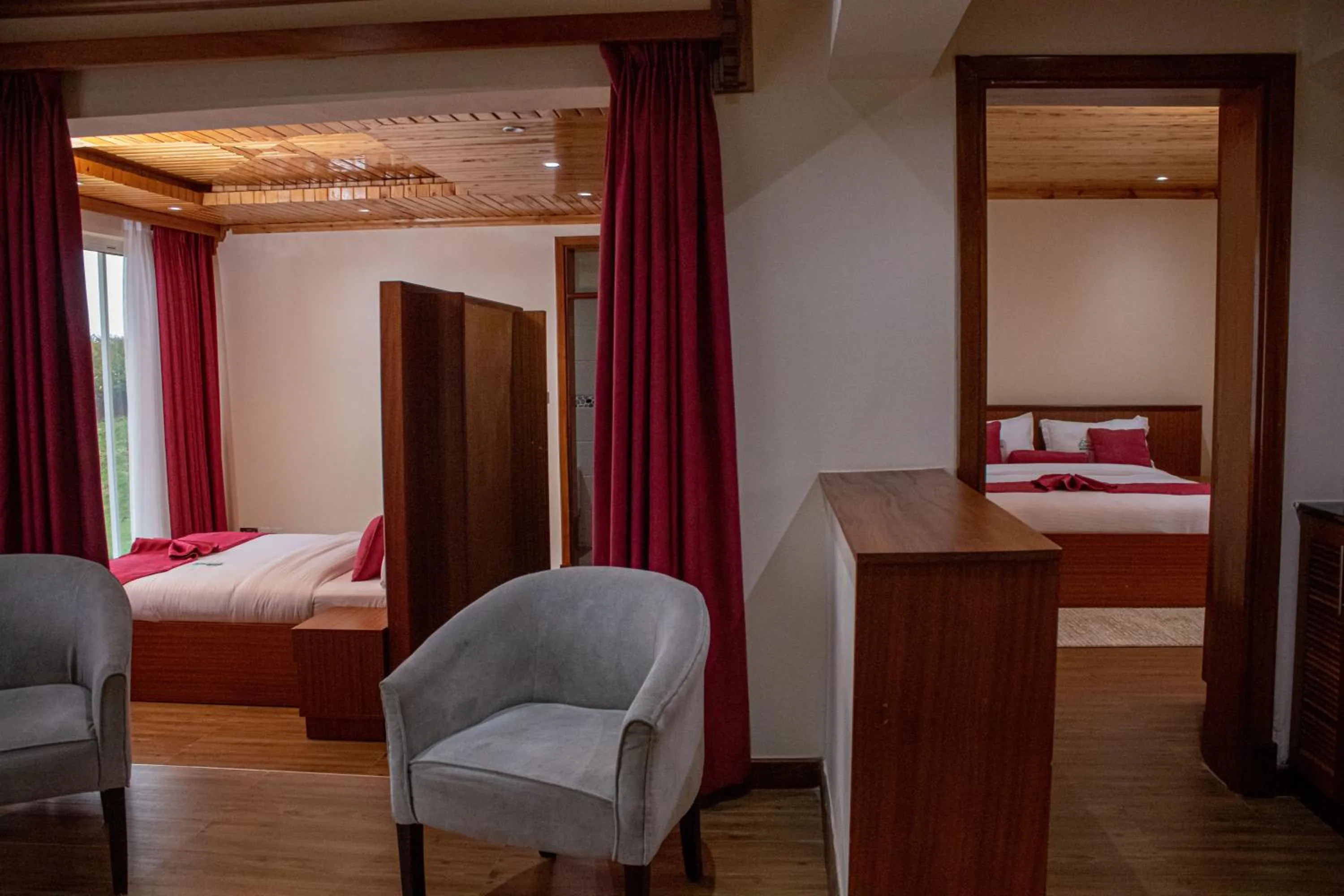 Bed in Lake Elementaita Mountain Lodge