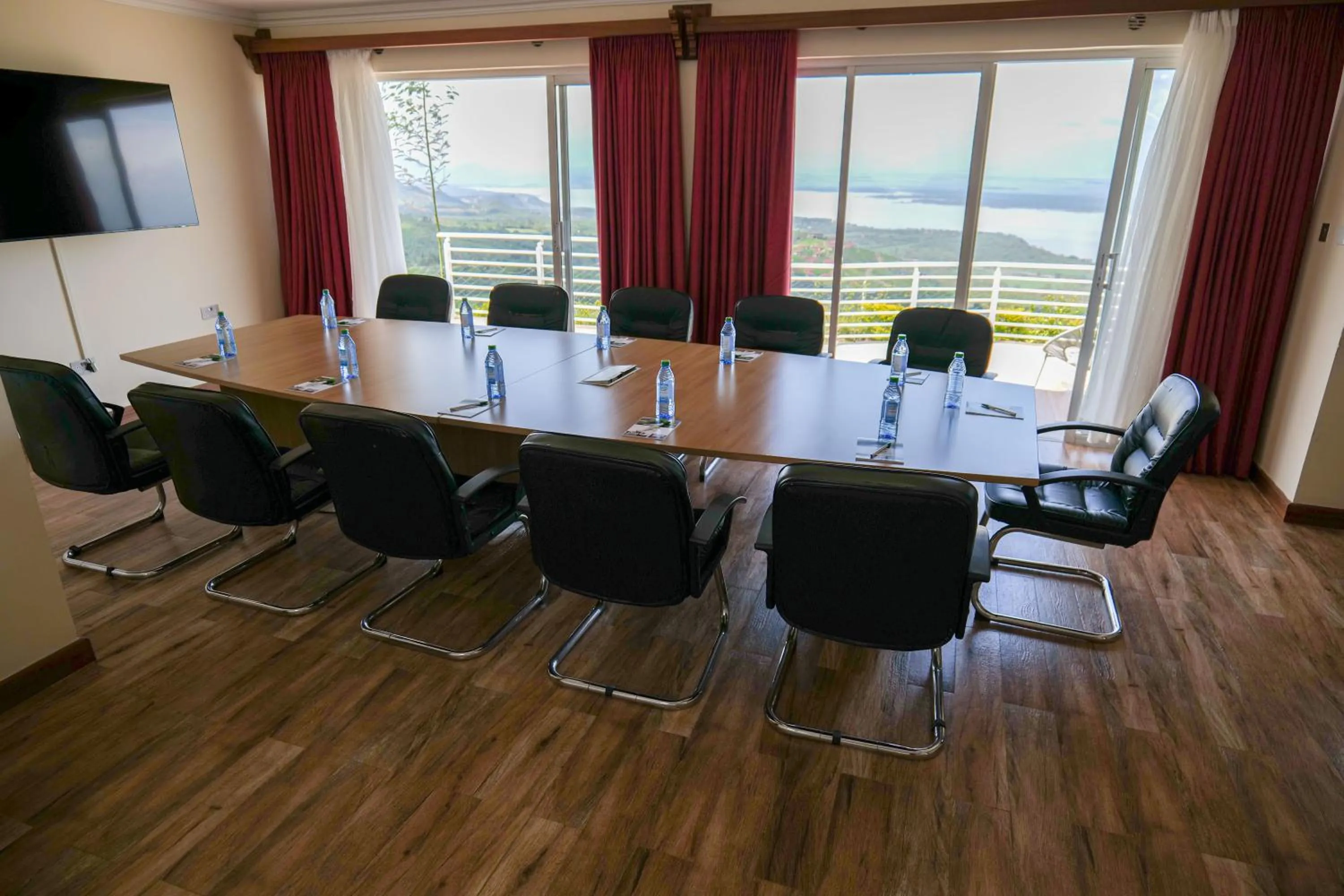 Seating area in Lake Elementaita Mountain Lodge