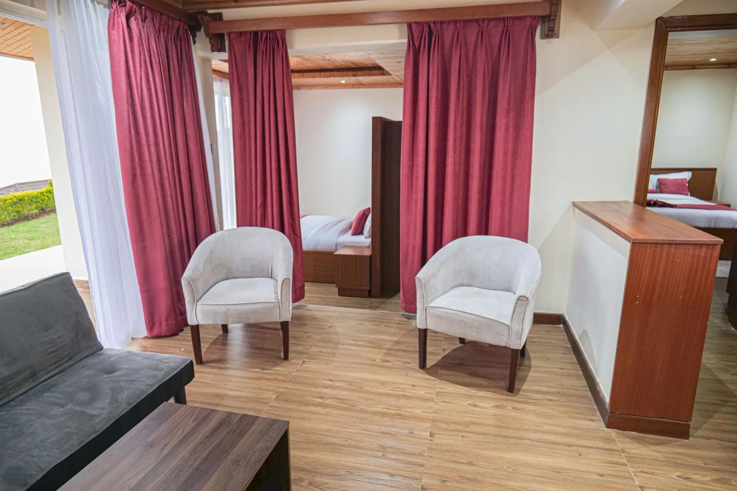 Living room in Lake Elementaita Mountain Lodge