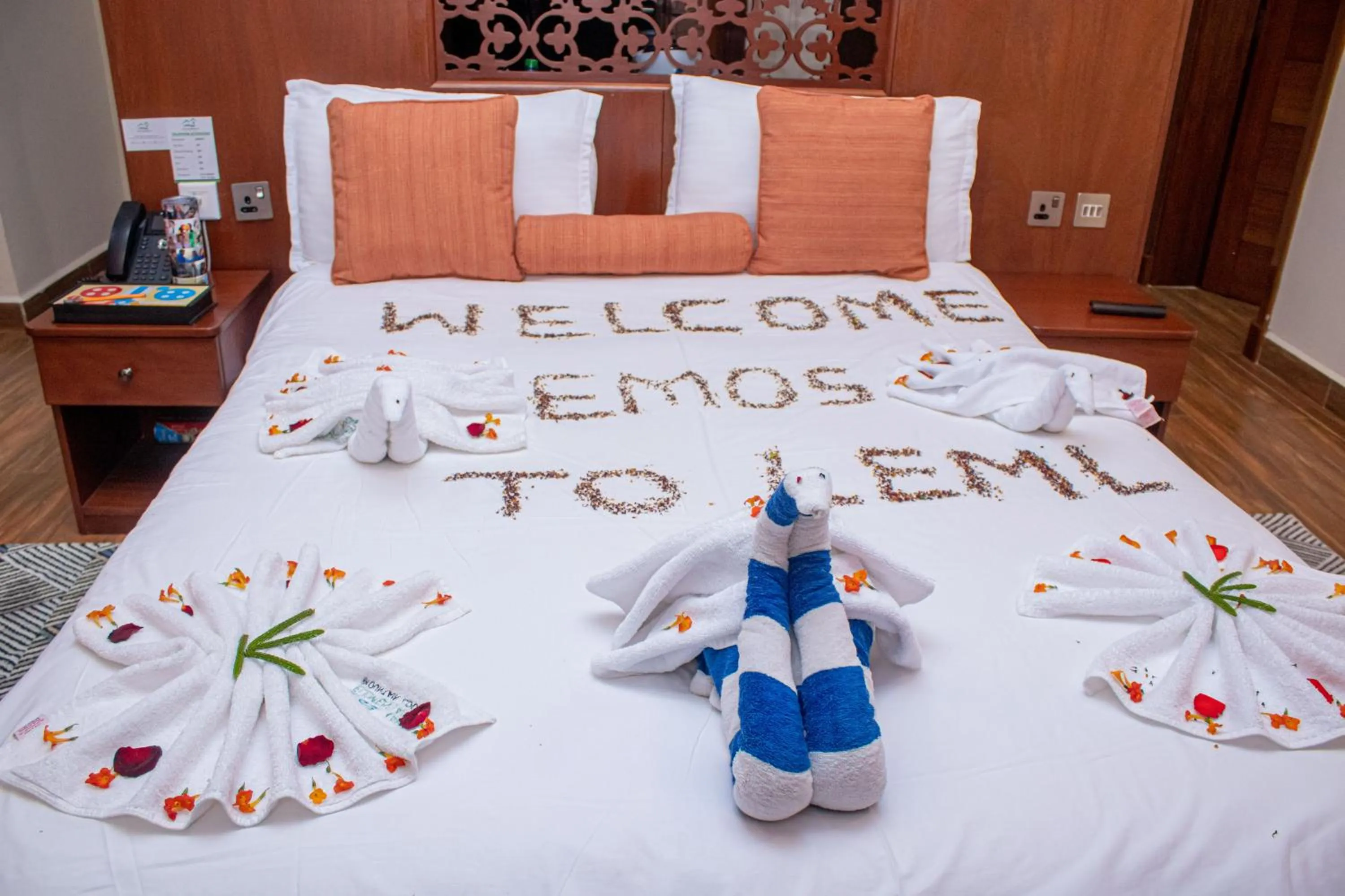 Bed in Lake Elementaita Mountain Lodge