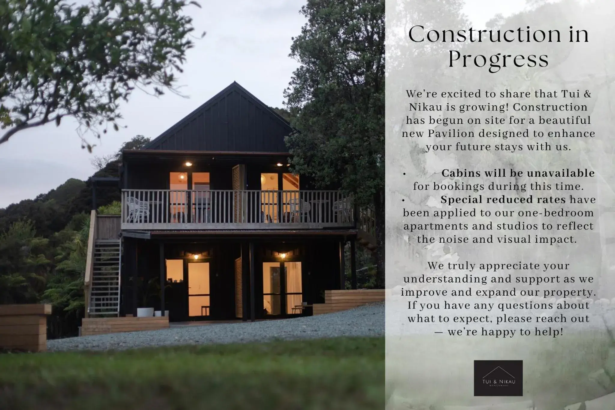 Tui & Nikau Cabins Tui & Nikau Cabins