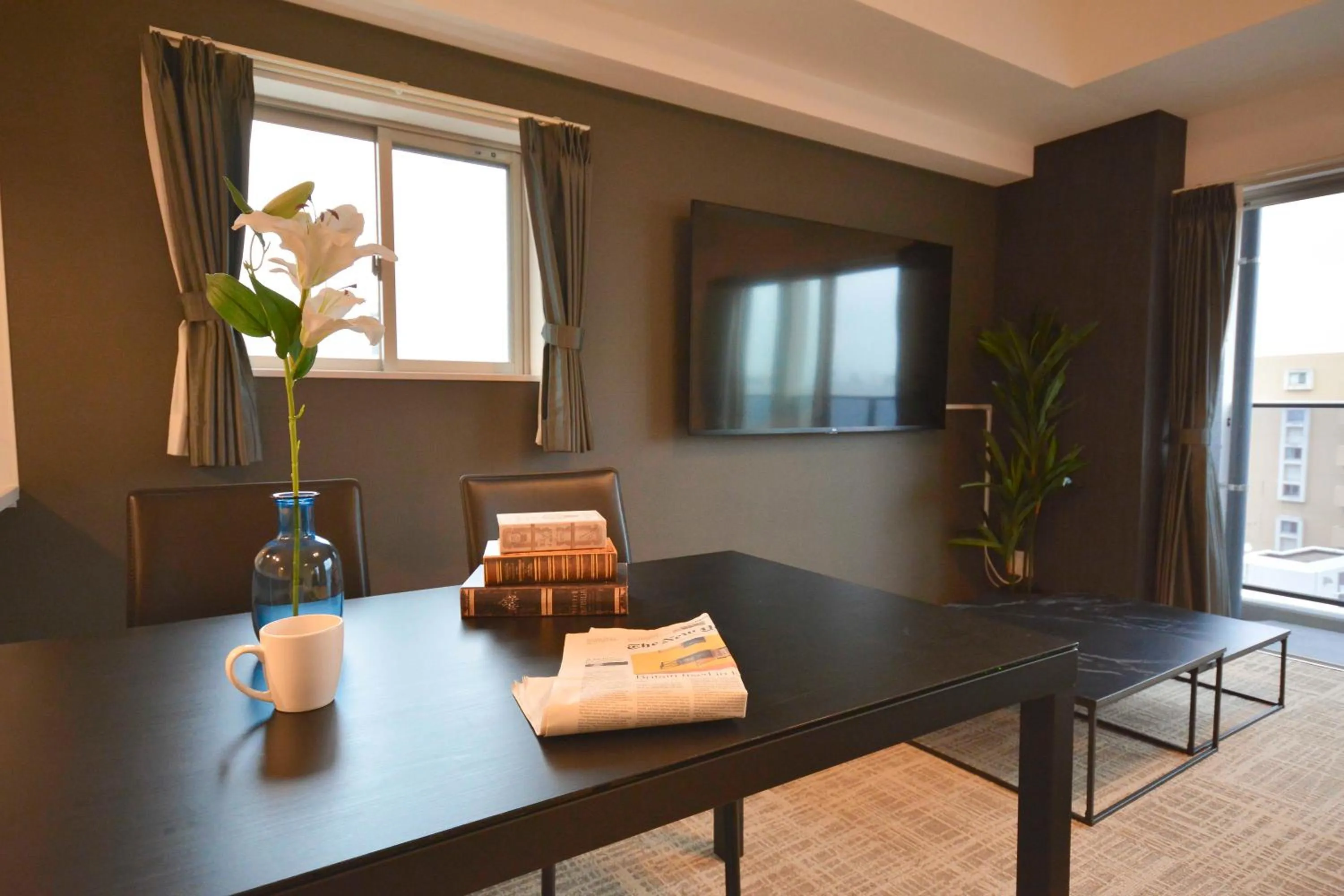 Dining area in The Grand Residence Hotel Tenjin