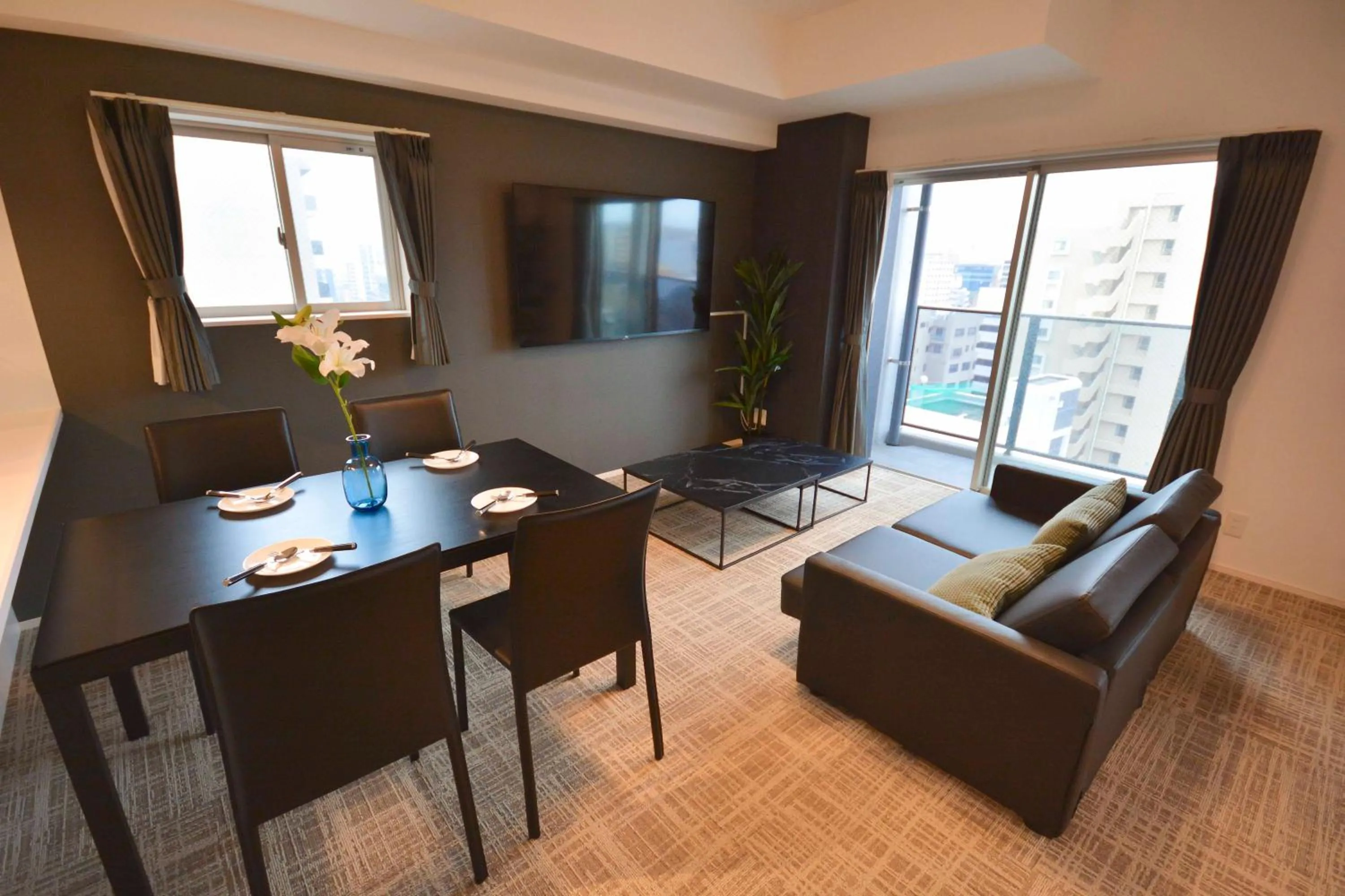 Living room in The Grand Residence Hotel Tenjin