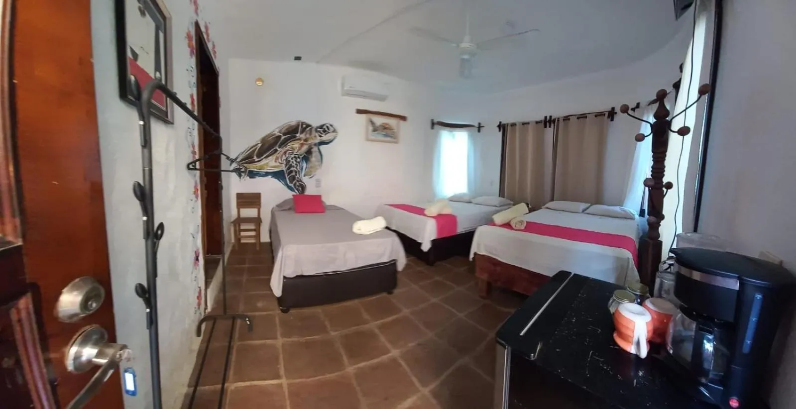 Bed in Hotel Quinto Sol