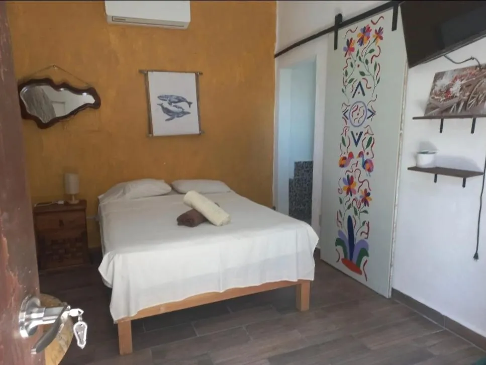 Bed in Hotel Quinto Sol