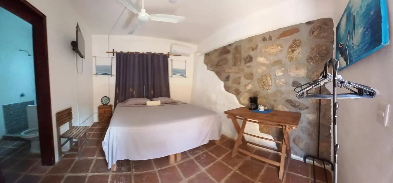 Bed in Hotel Quinto Sol